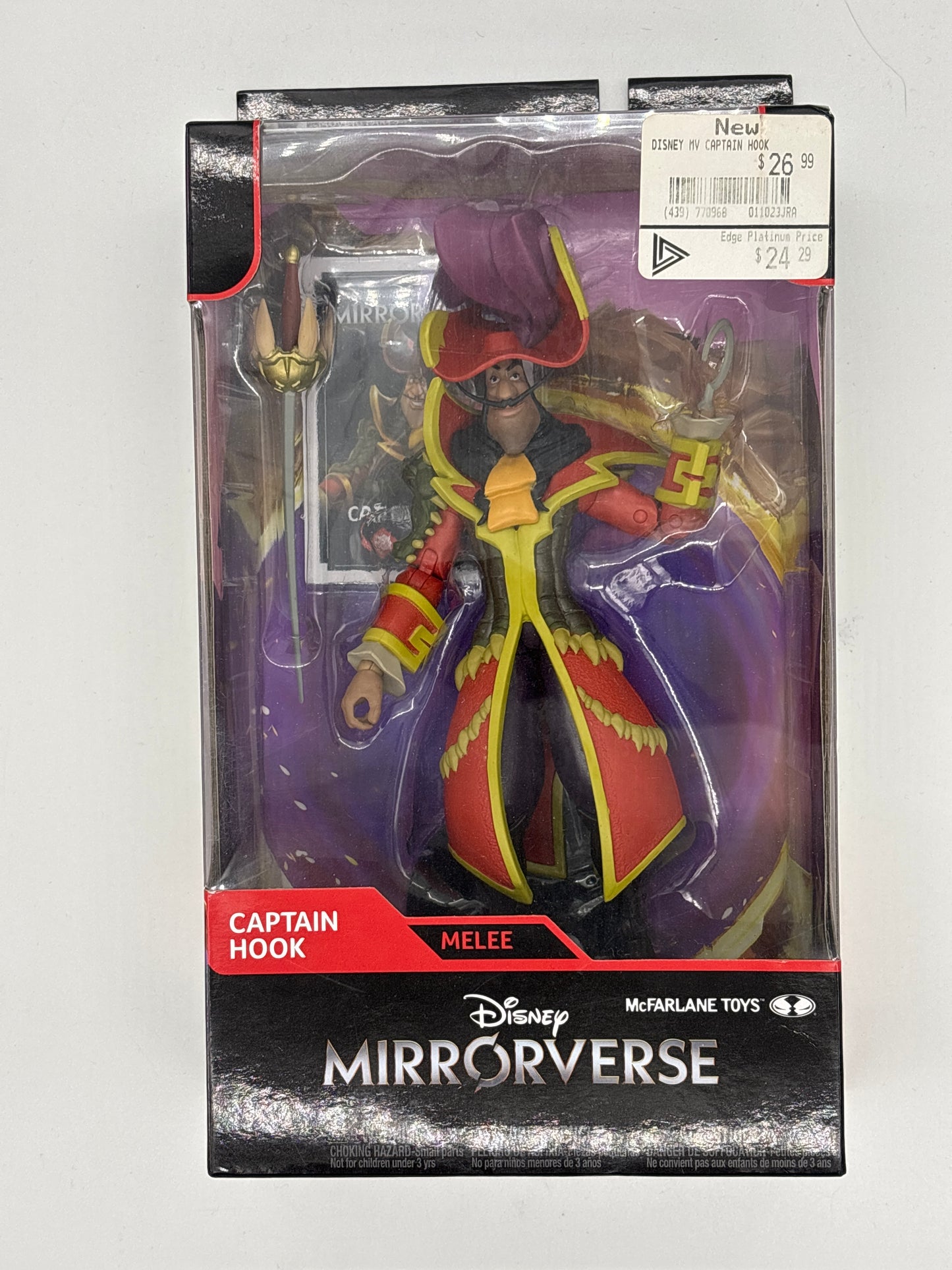 Auction Lot 11: Captain Hook Melee Disney Mirrorverse Figure Unopened