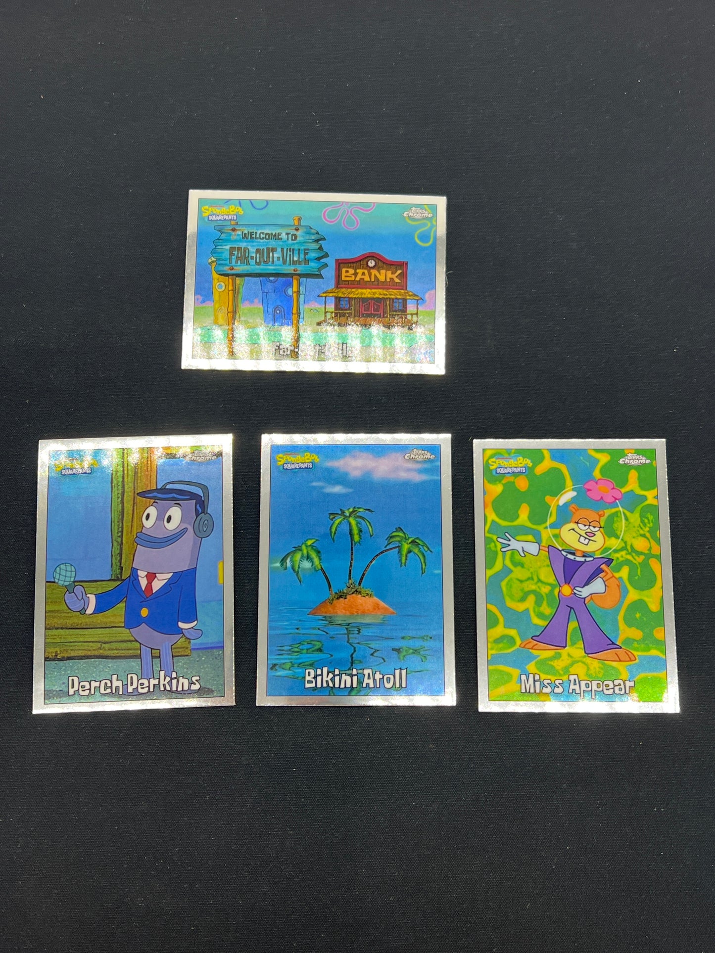Auction Lot 249: Spongebob Cards Topps Chrome 25th Anniversary 2025 Base Cards Conditions Vary