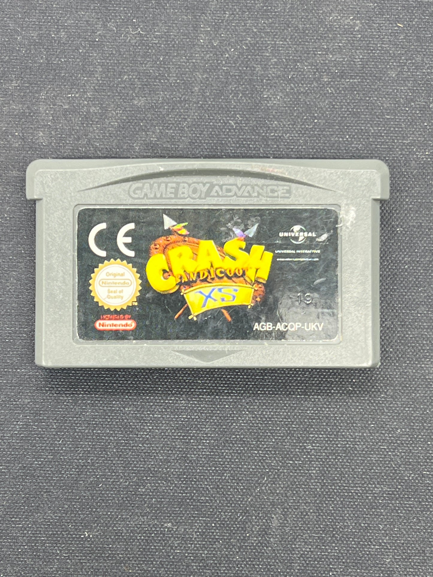Auction Lot 492: Gameboy Advance Crash Bandicoot XS Cartridge Only