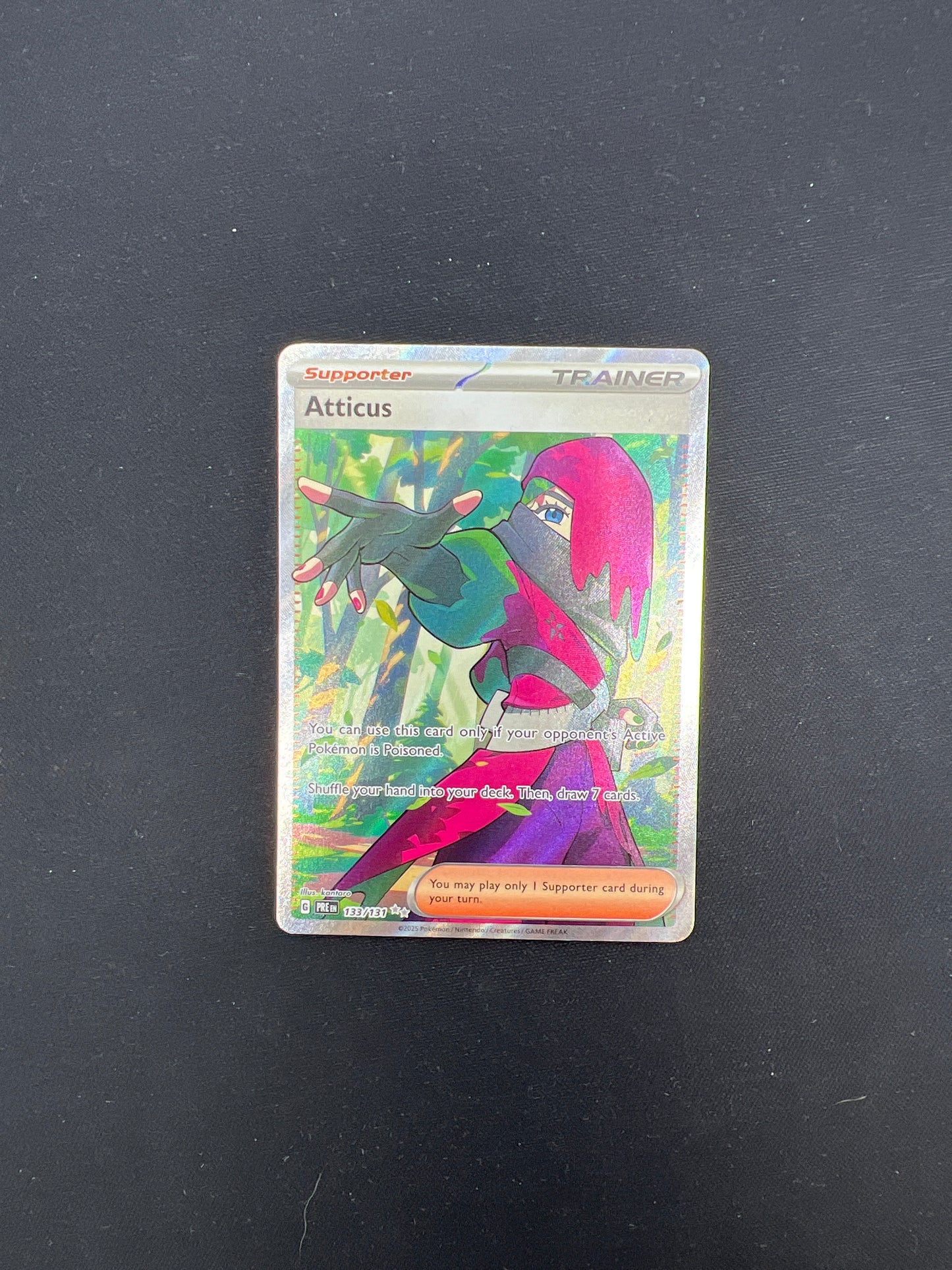Auction Lot 278: Pokemon Cards Atticus Full Art Prismatic Evolutions Full Art Conditions Vary