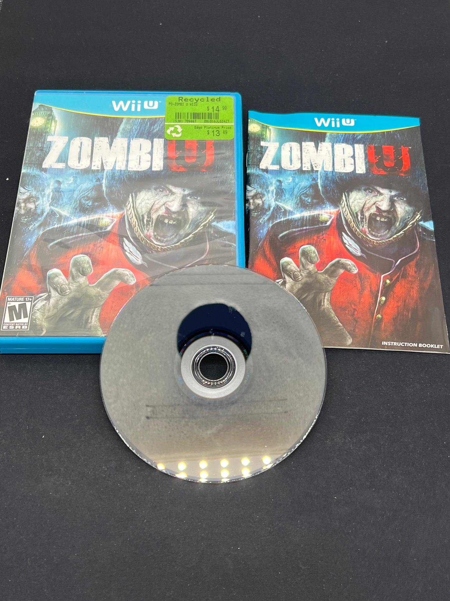 Auction Lot 32: Nintendo WIIU Video Game ZombiU CIB