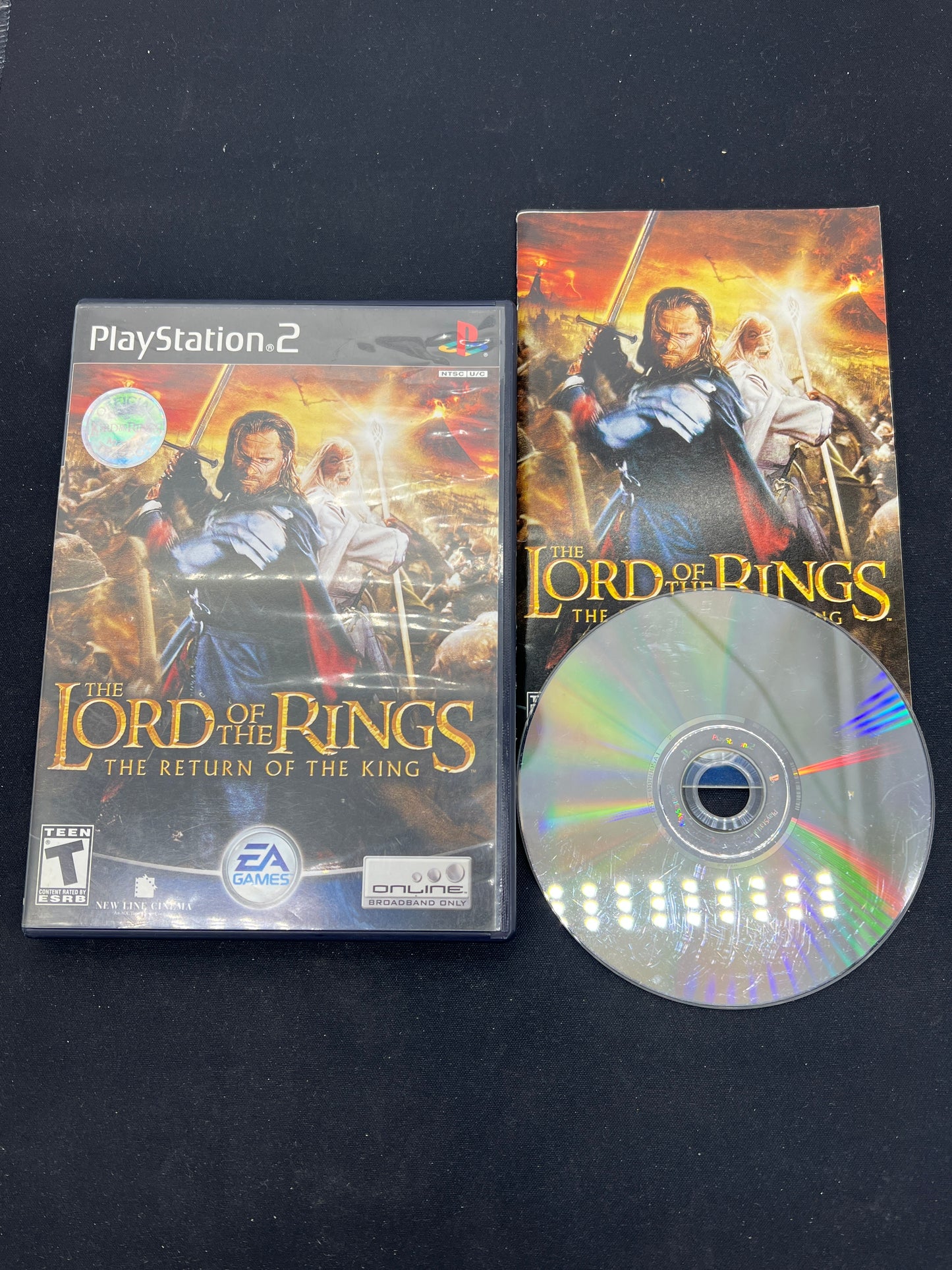 Auction Lot 111: PlayStation 2 Video Game Lord of the Rings Return of the Kings CIB