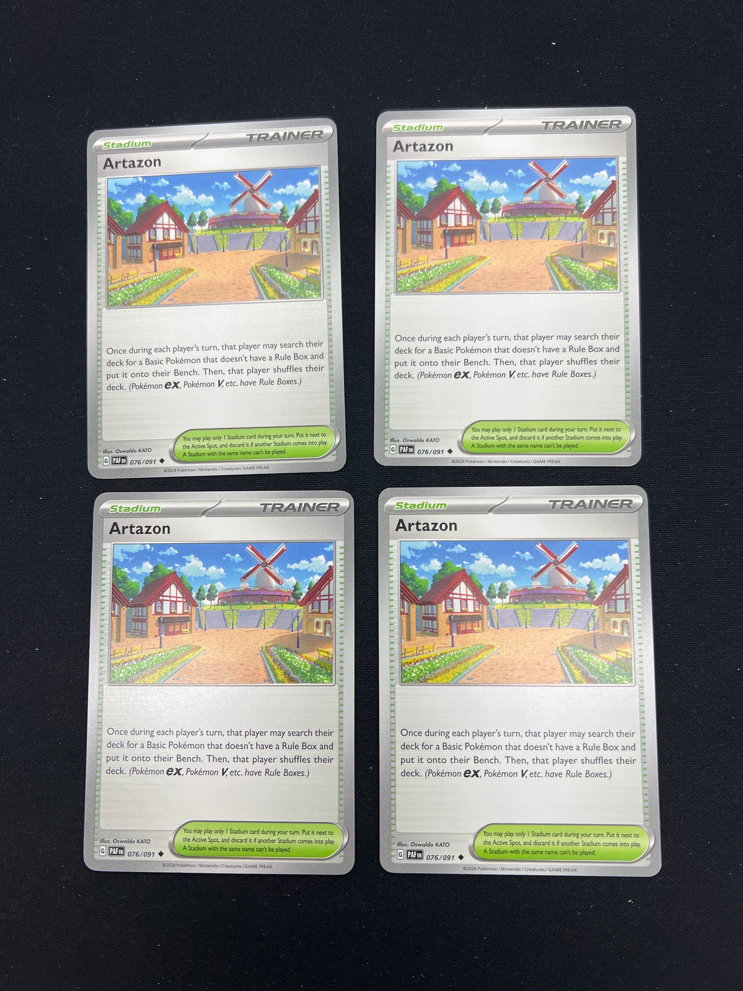 Auction Lot 245: Pokemon Cards Lot of 4 Artazon Conditions Vary