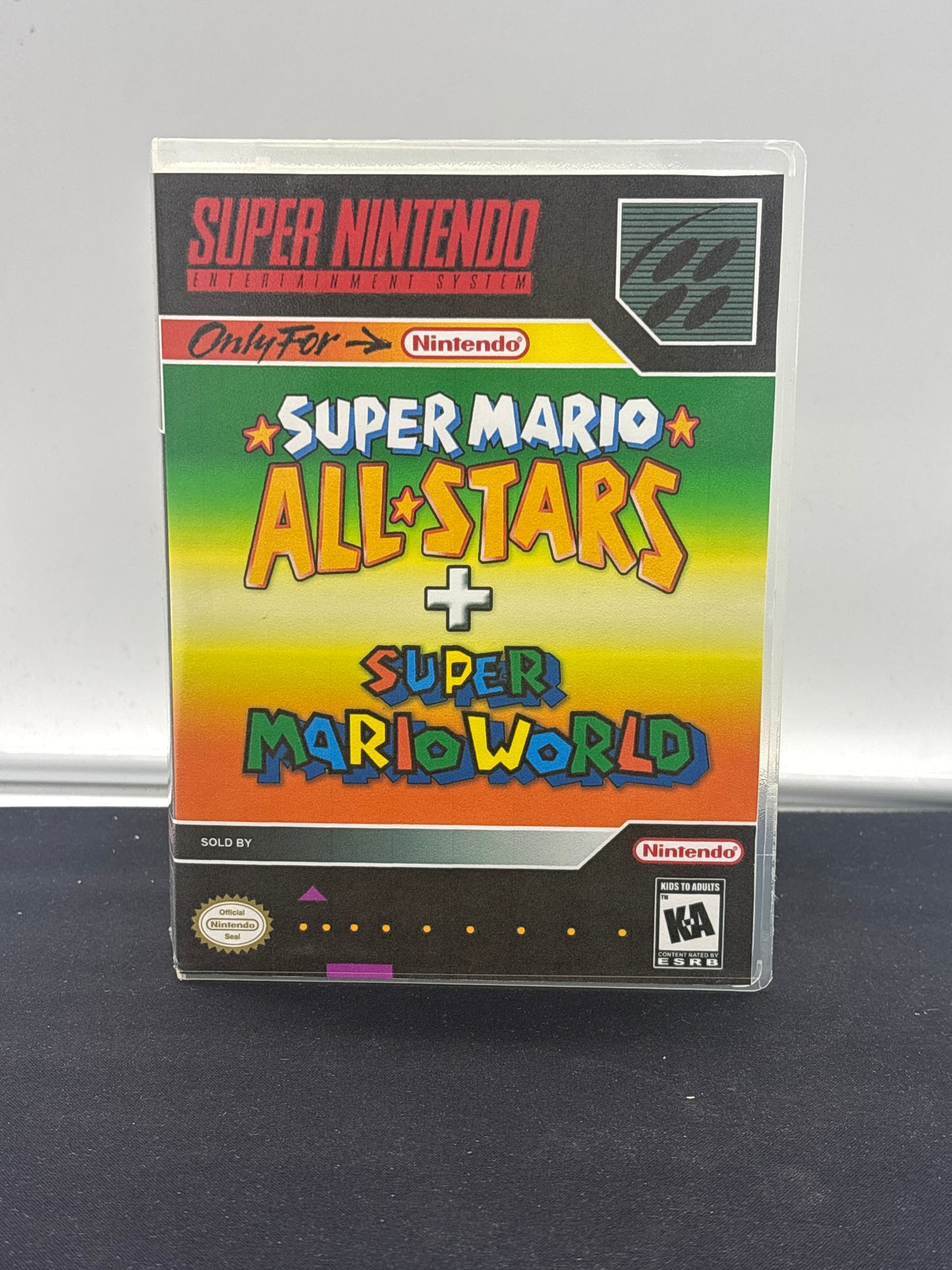 Auction Lot 110: Super Mario All Stars + Super Mario World Empty Video Game Case SNES