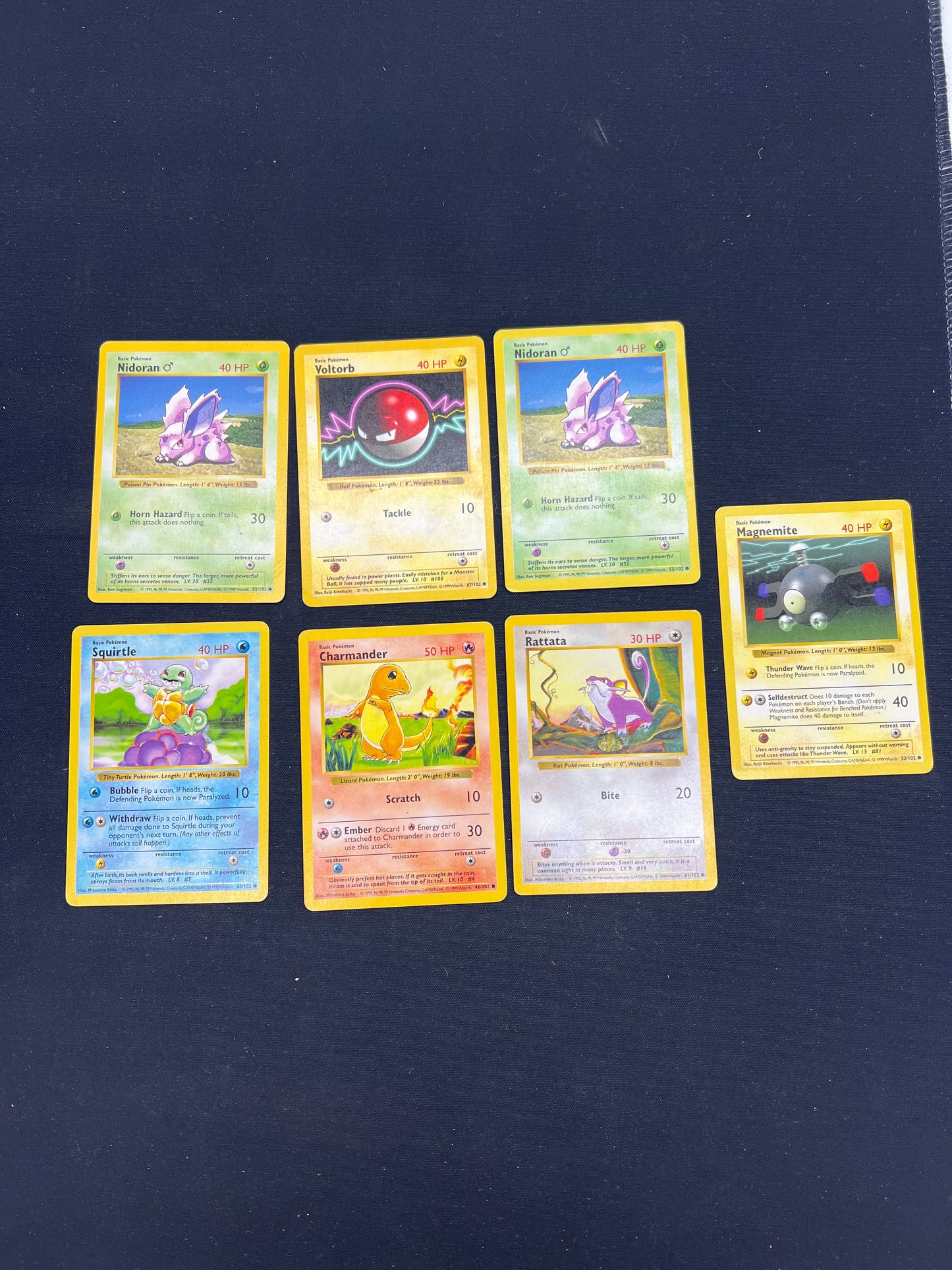Auction Lot 262: Pokemon Cards WOTC Base Set Card Lot Conditions Vary
