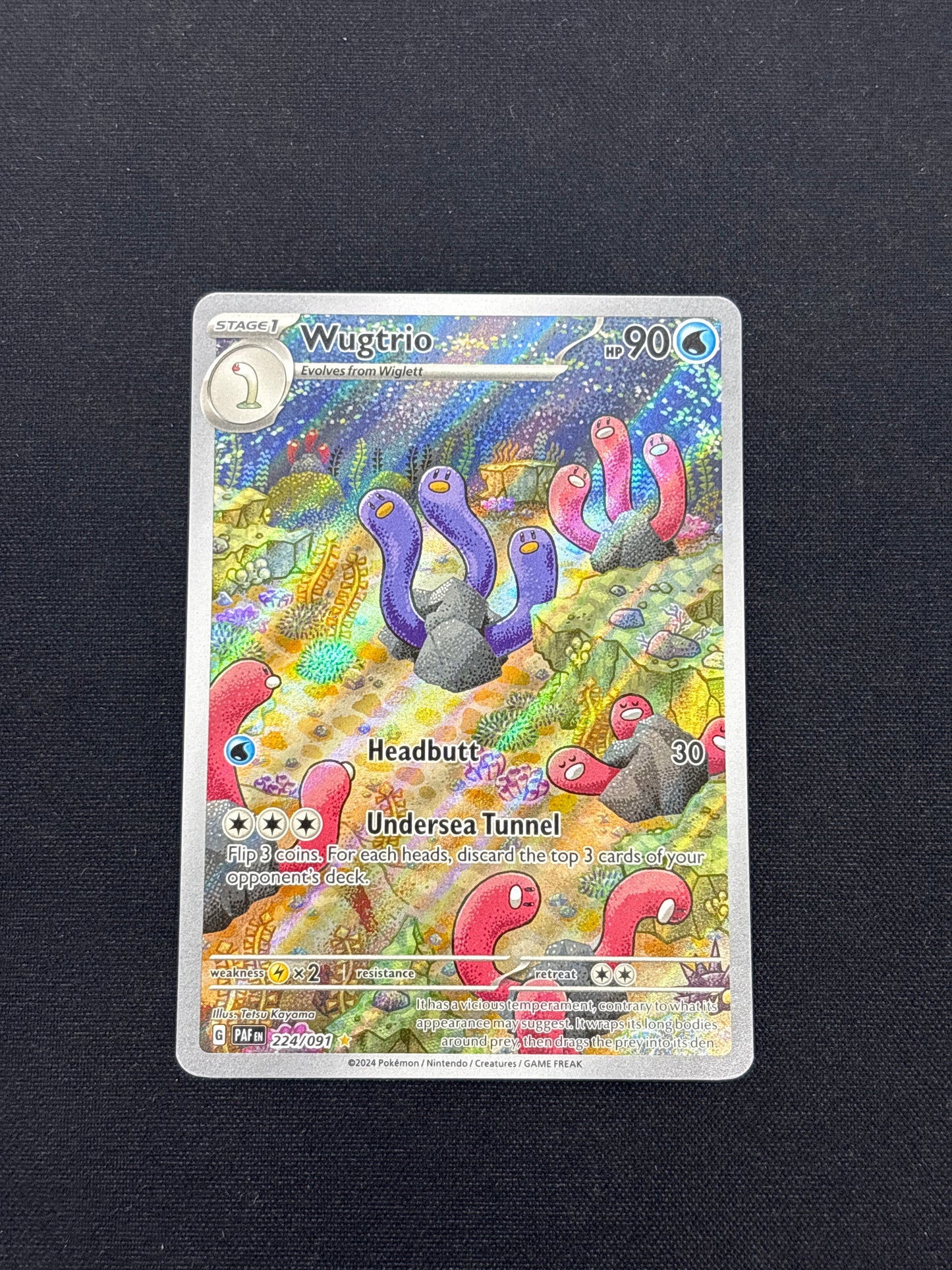Auction Lot 225: Wugtrio Illustration Rare Card Conditions Vary