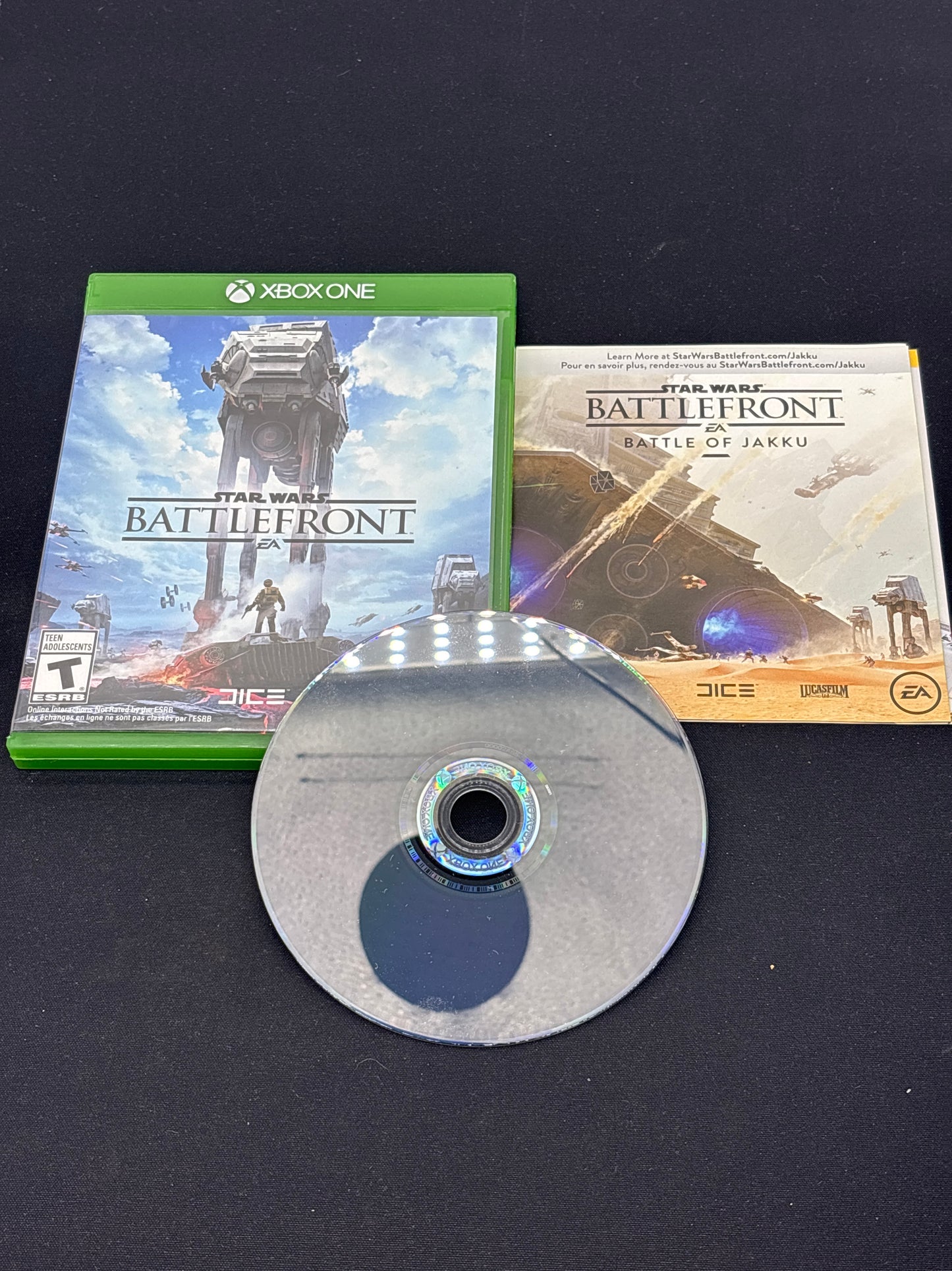 Auction Lot 12: XBOX One Video Game Star Wars Battlefront Battle of Jakku CIB