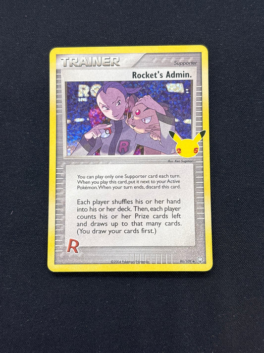 Auction Lot 326: Rocket’s Admin Pokemon Celebrations Card Conditions Vary