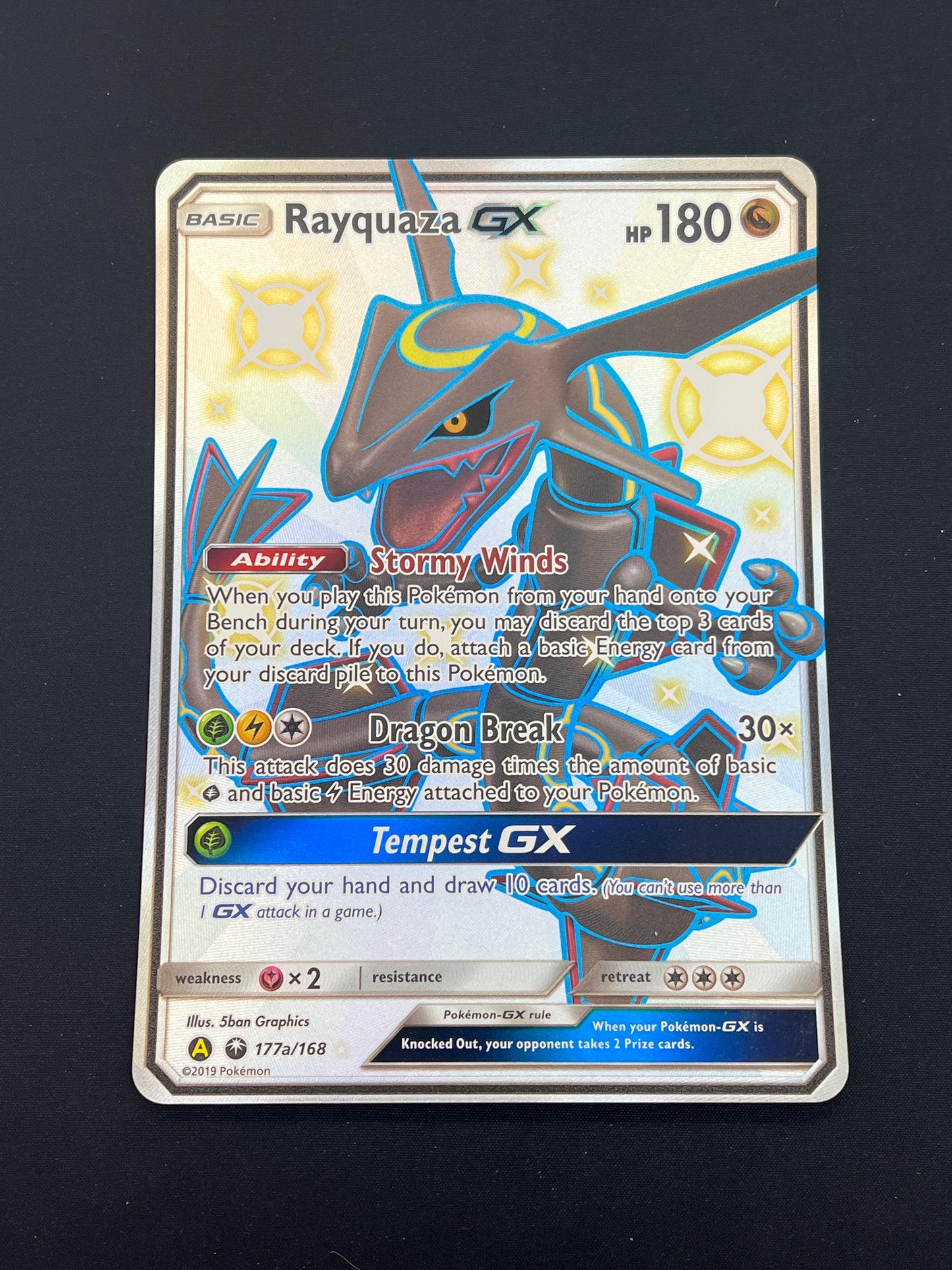 Auction Lot 122: Pokemon Cards Rayquaza GX Jumbo Card Condition Vary