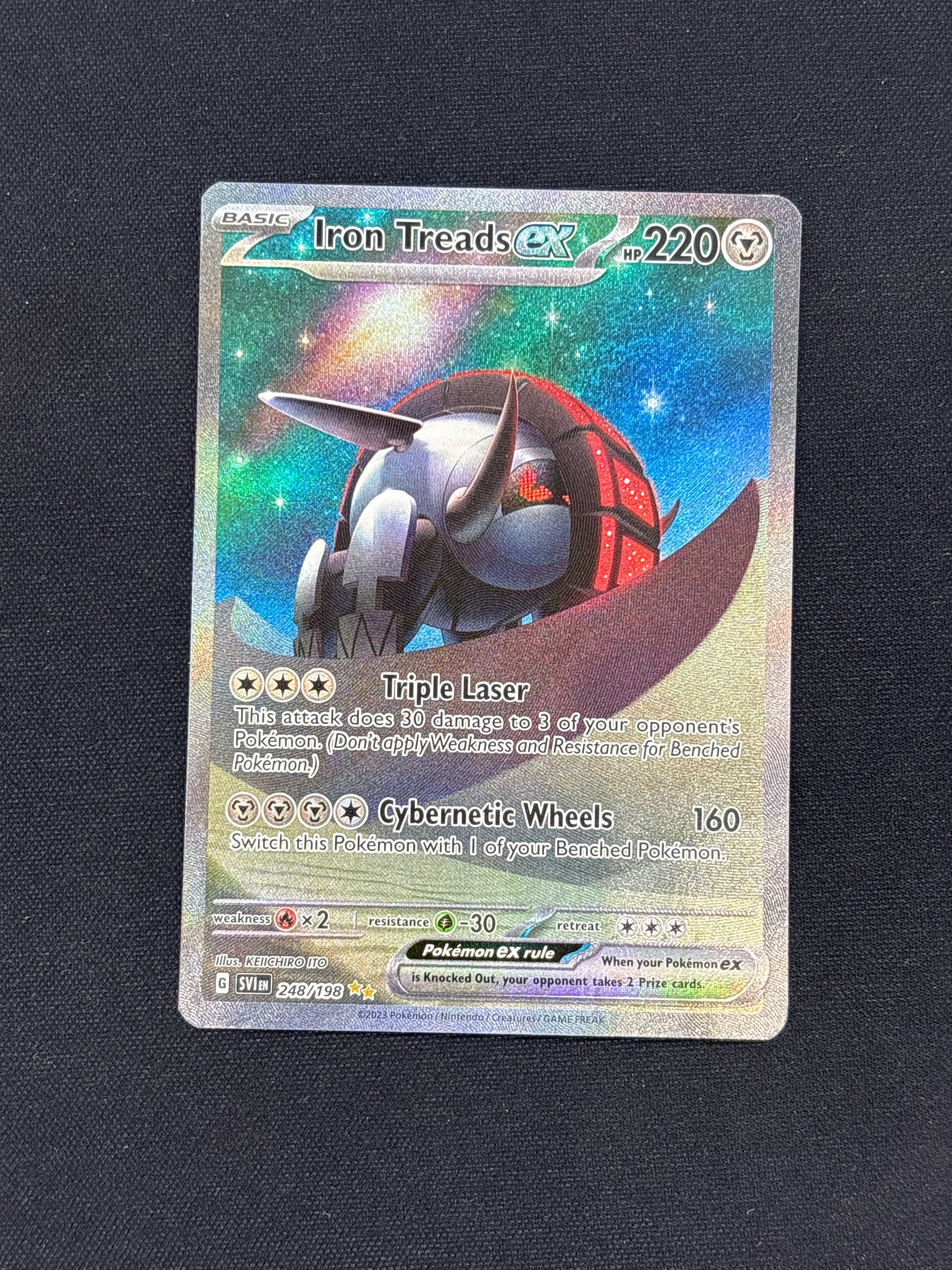 Auction Lot 250: Iron Treads EX 248/198 Pokemon SV Base Card Conditions Vary