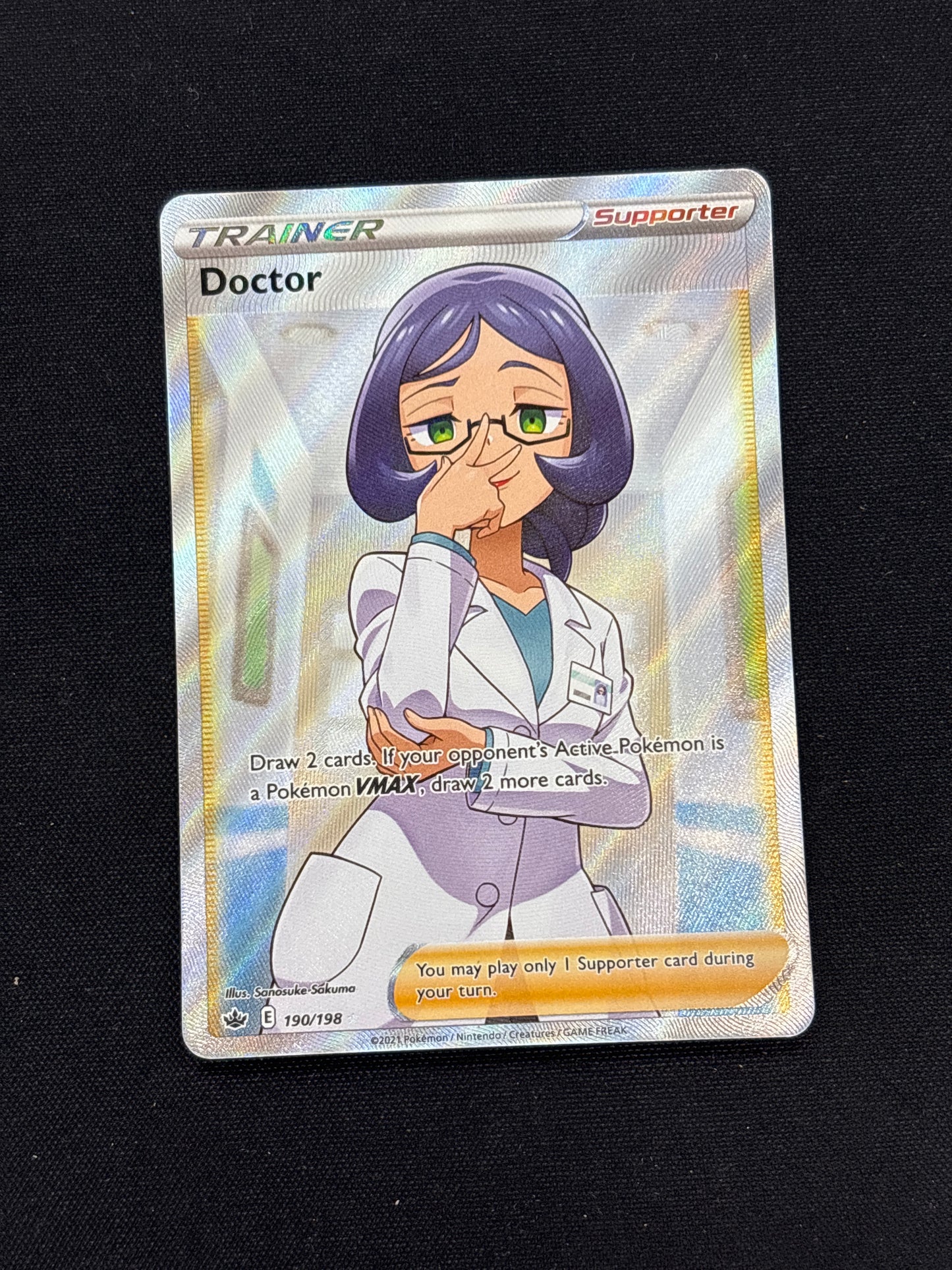Auction Lot 261: Doctor Full Art Trainer Card Conditions Vary