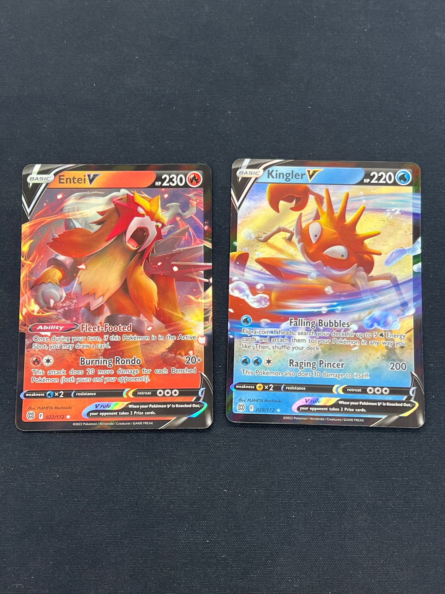 Auction Lot 435: Pokémon Cards Brilliant Stars Full Art V Lot Conditions Vary