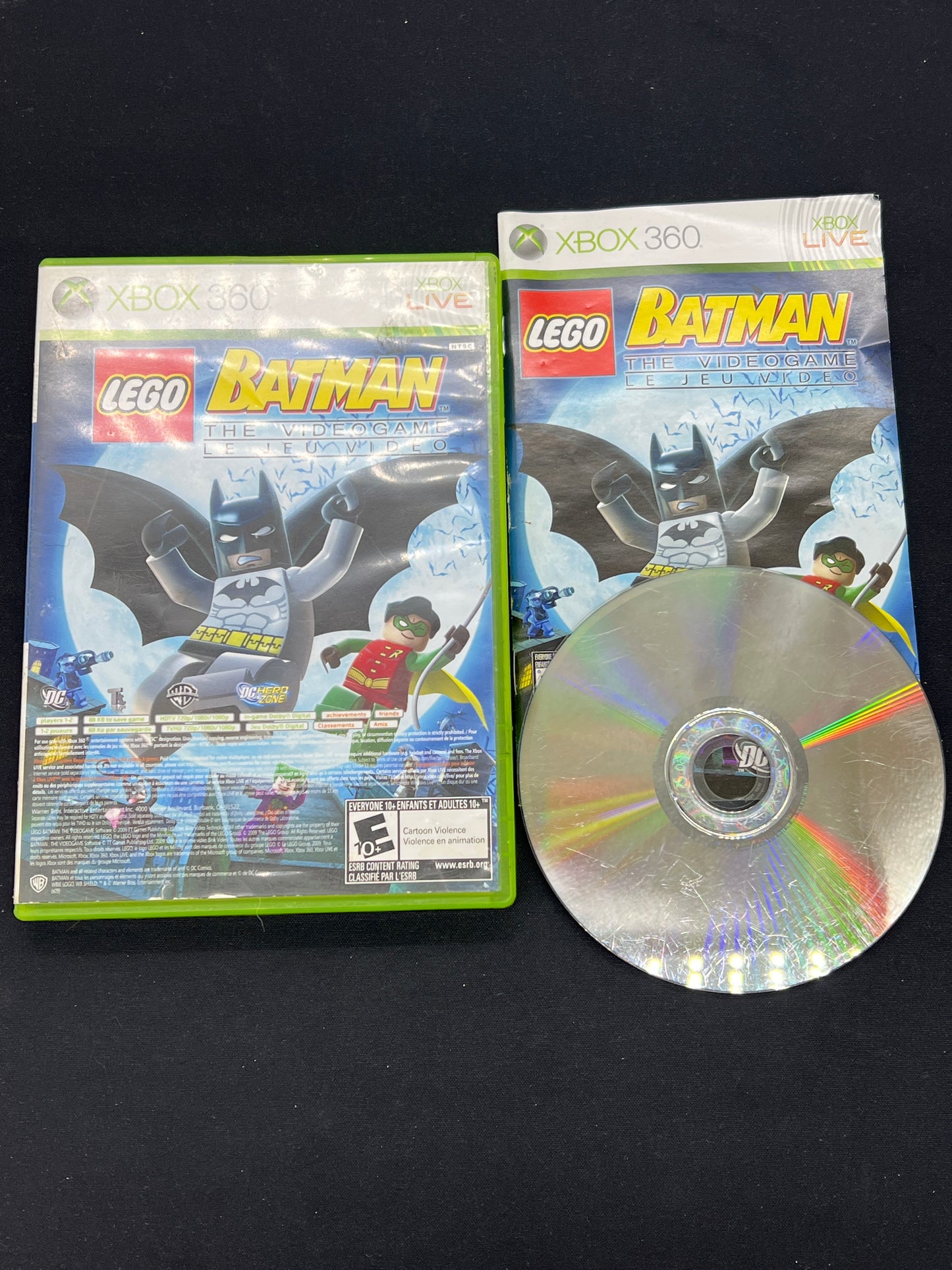 Auction Lot 53: XBOX 360 Video Game Lego Batman CIB