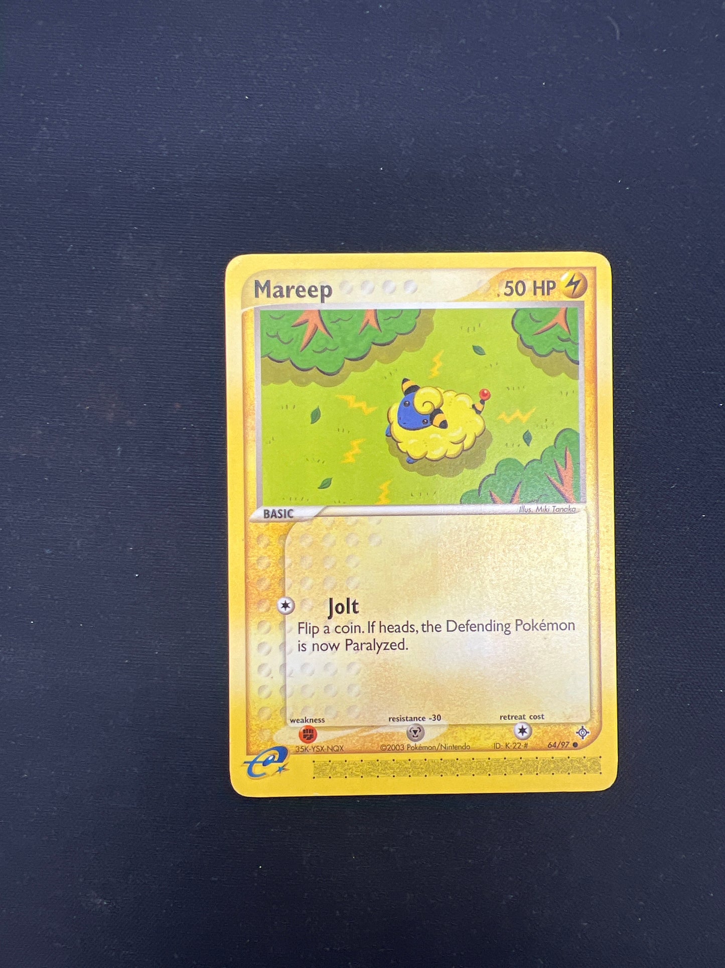 Auction Lot 63: Pokemon Cards Mareep Mid Era Common Condition Vary