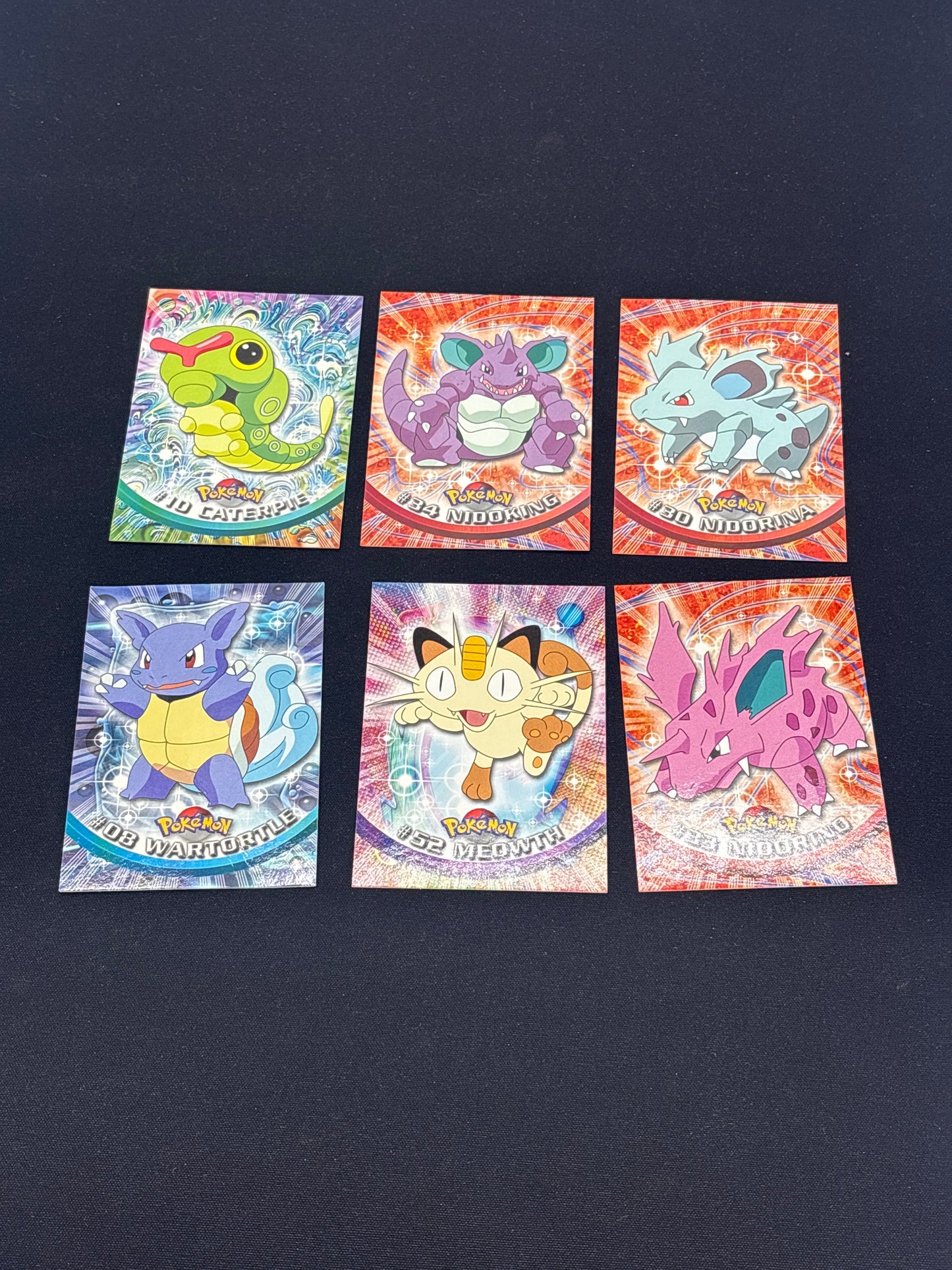 Auction Lot 96: Pokemon Topps Non Foil Card Lot of 6 Conditions Vary