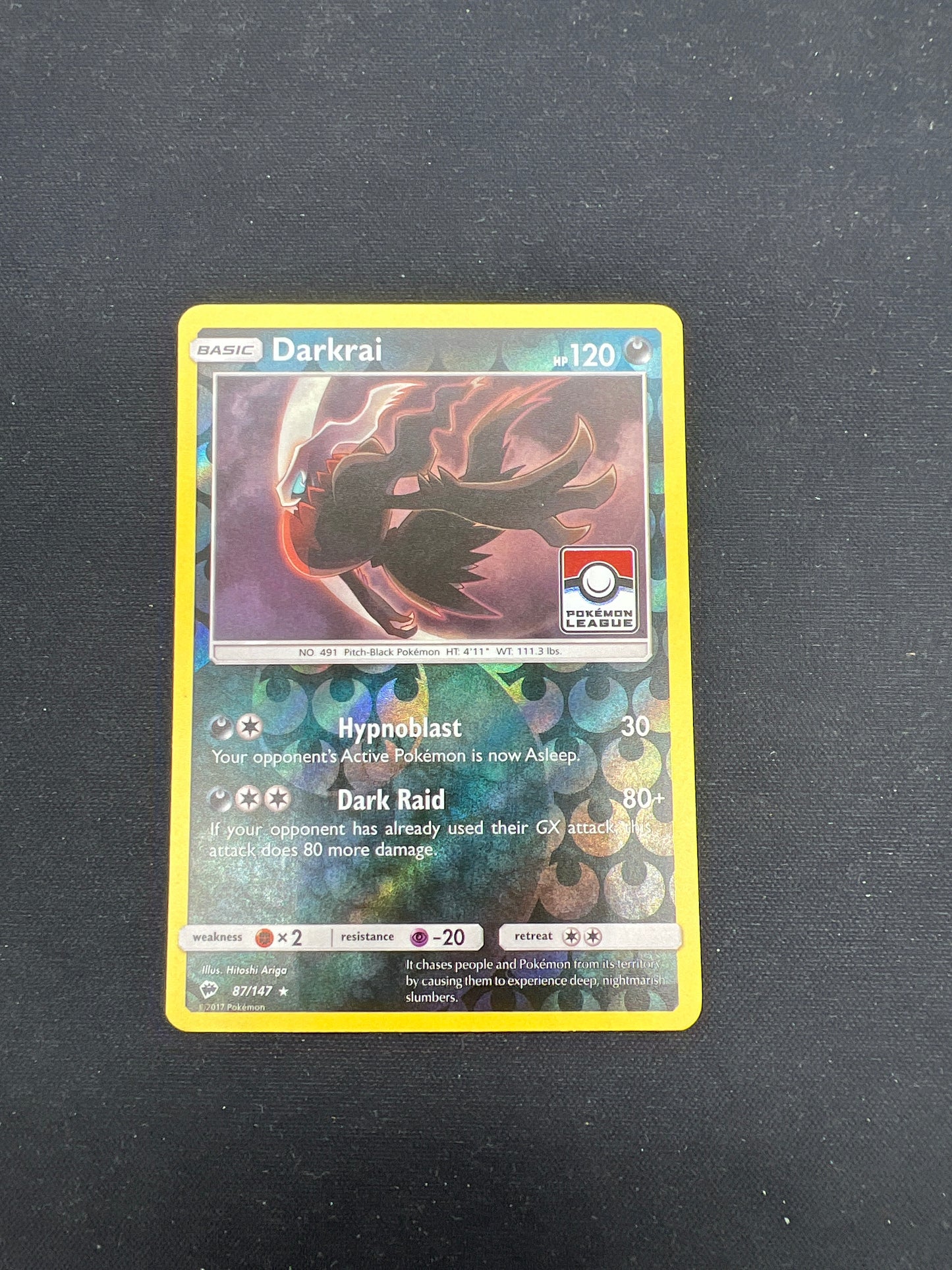 Auction Lot 163: Pokemon Cards Darkrai Pokemon League Stamped Conditions Vary