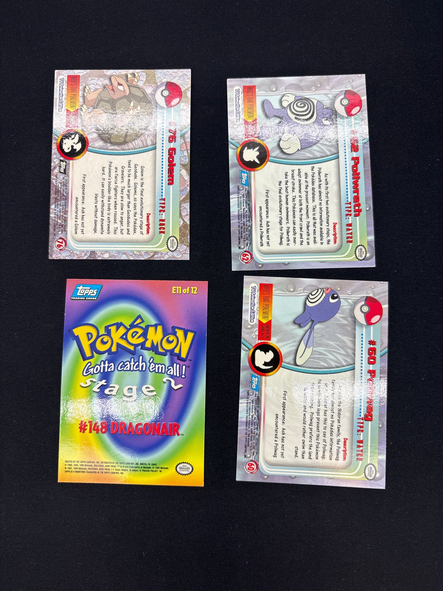 Auction Lot 56: Pokemon Topps Chrome Holo Card Lot Conditions Vary