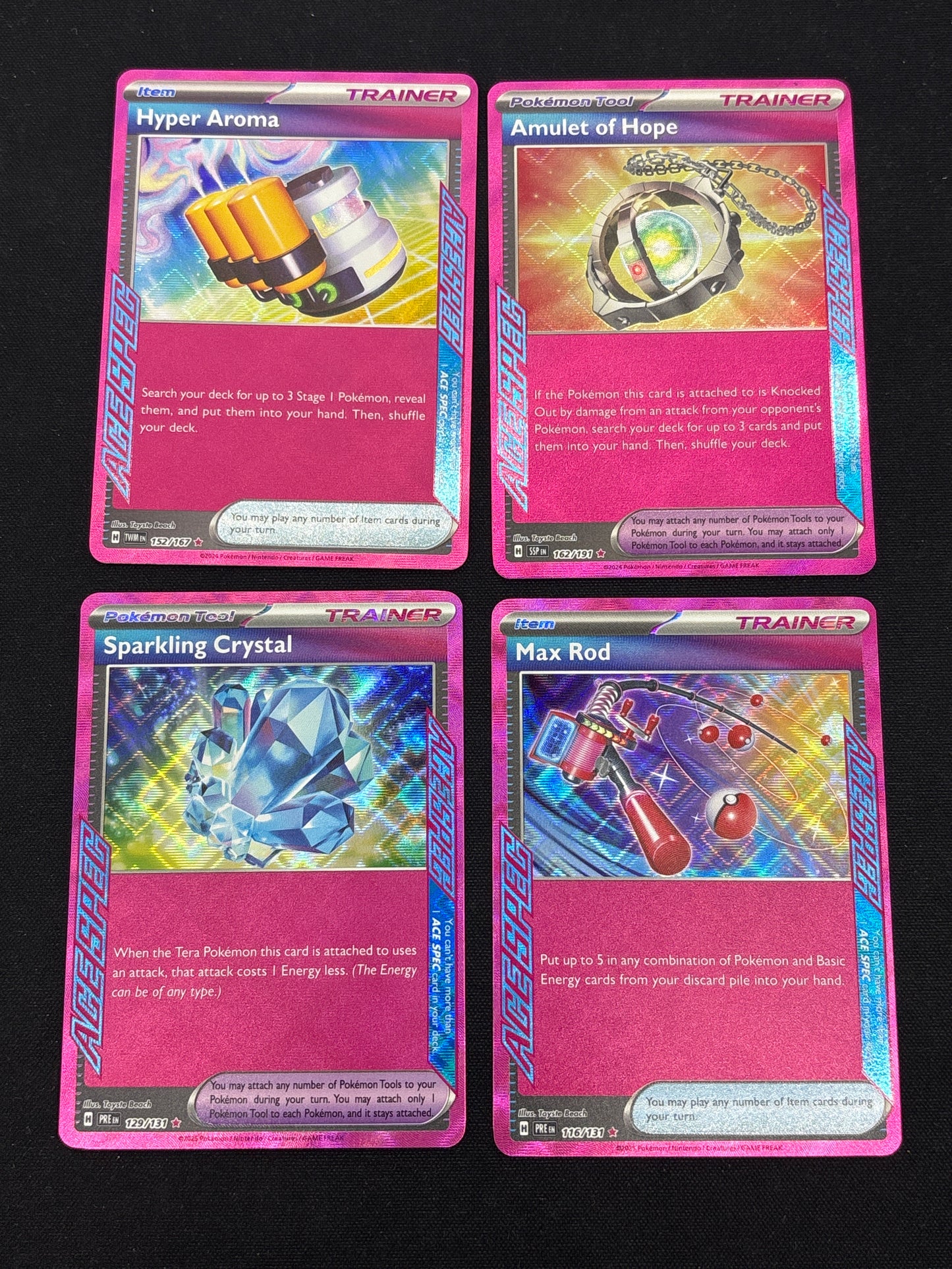 Auction Lot 425: Pokemon Cards Assorted Lot of 4 Ace Spec Trainers Lot 1 Conditions Vary