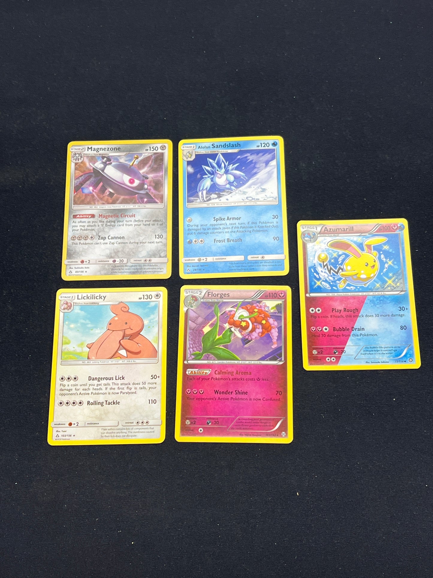 Auction Lot 240: Pokemon Cards Lot of 5 Assorted XY & SM Conditions Vary