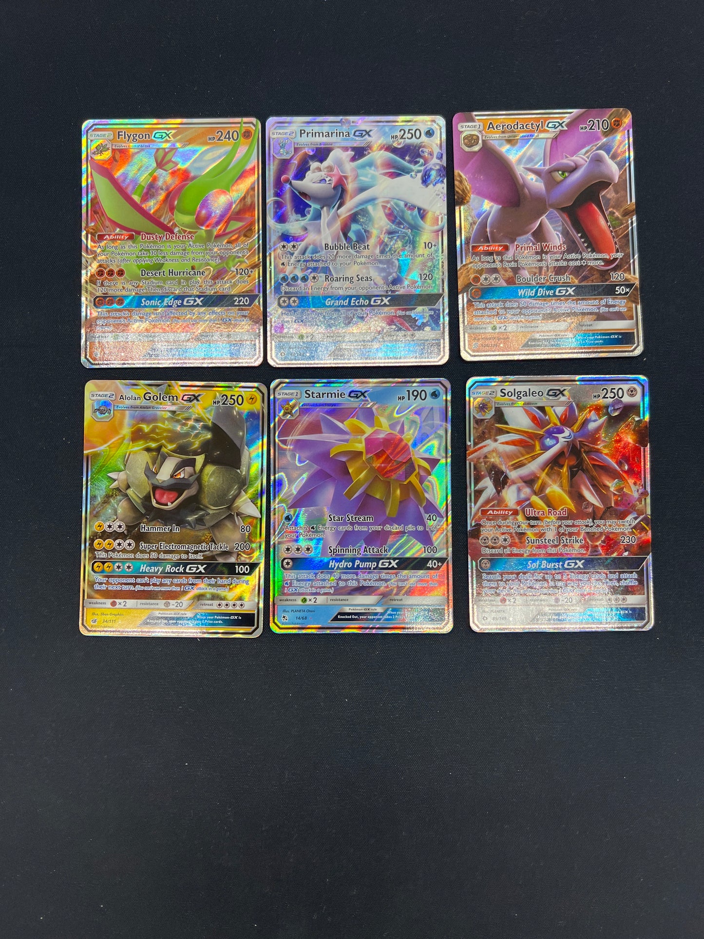 Auction Lot 215: Pokemon Cards Lot of 6 Assorted GX Ultra Rares Conditions Vary