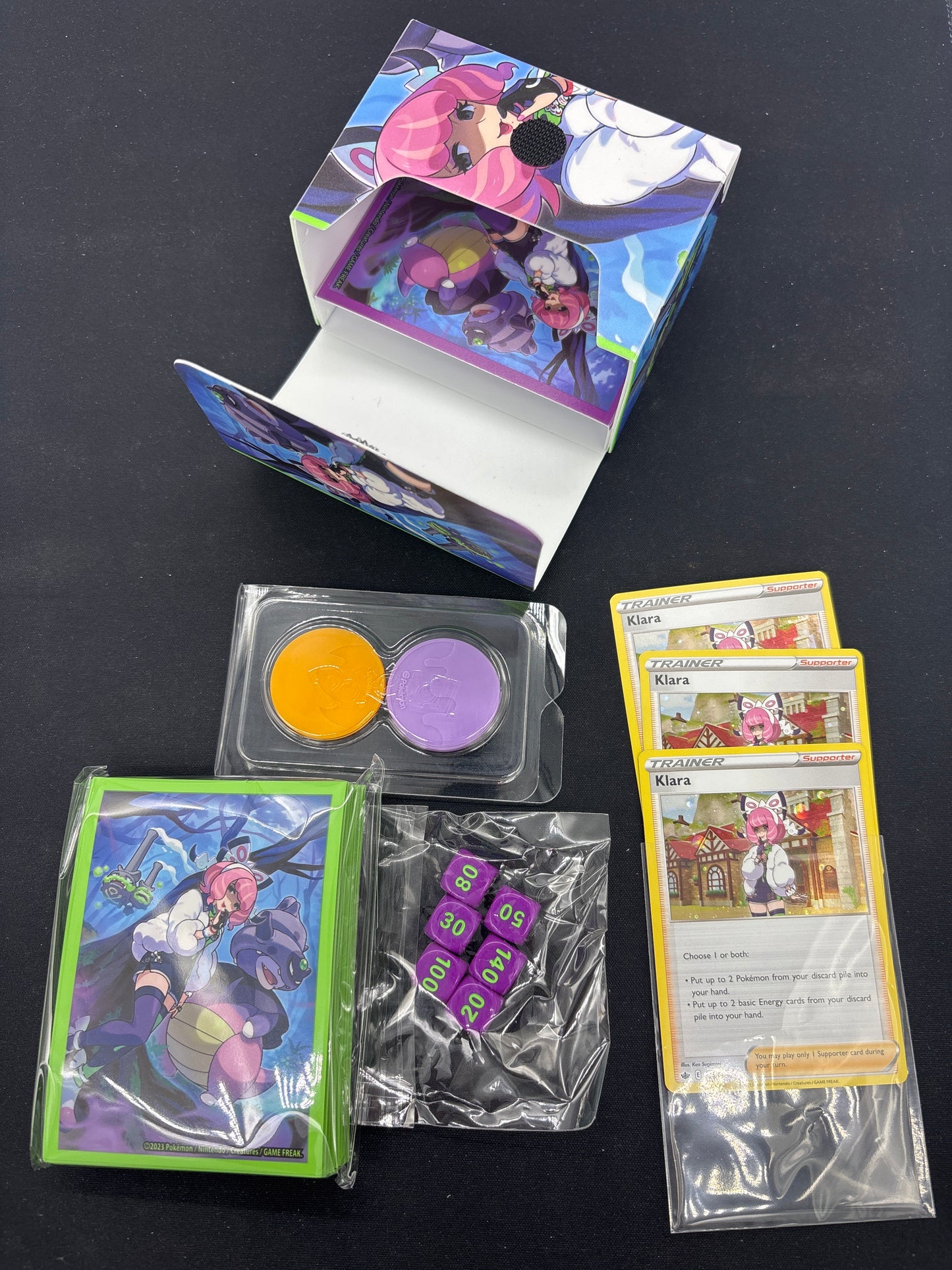 Auction Lot 223: Pokemon Klara Milk Carton Empty Box With Accessories