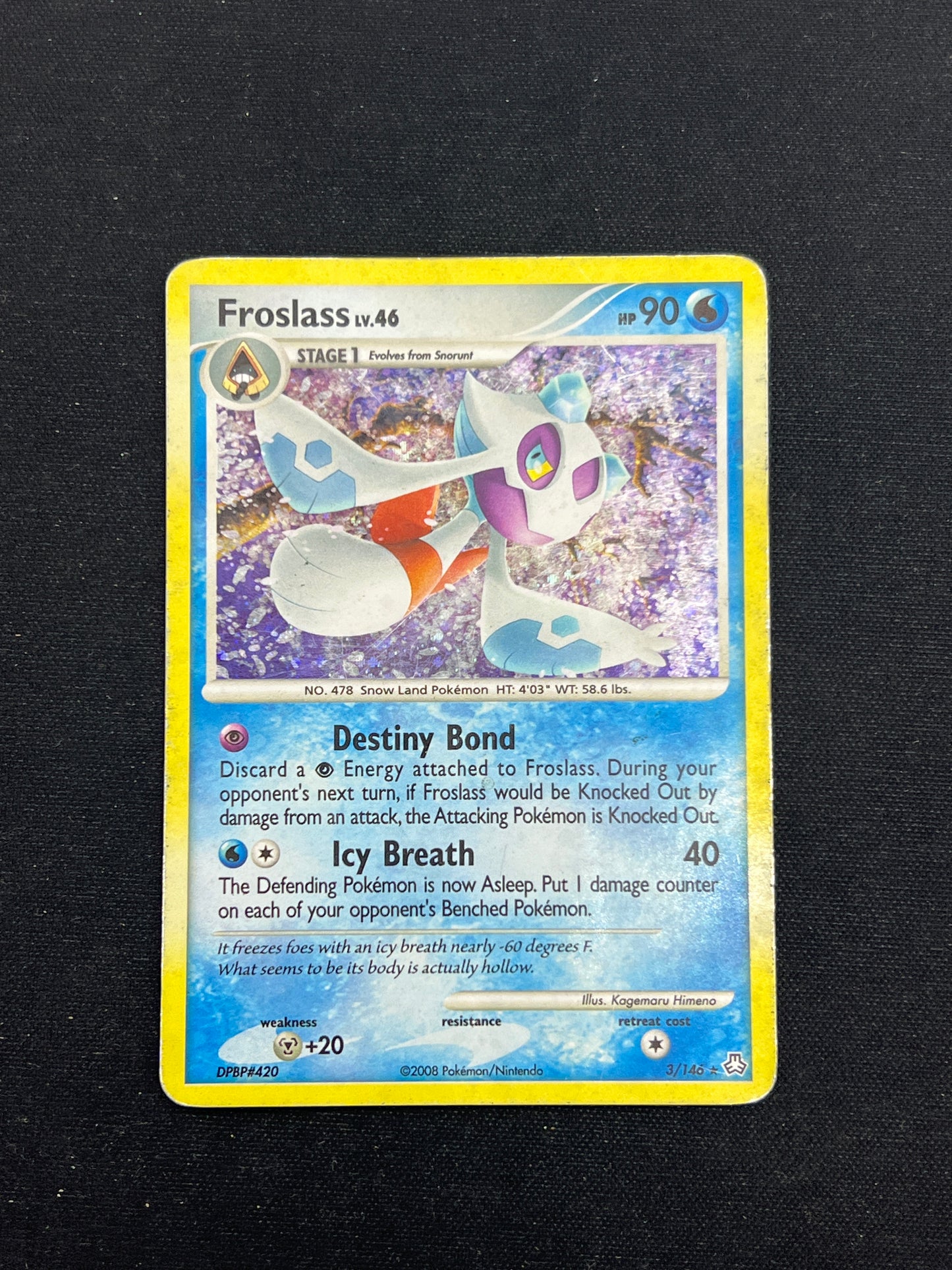 Auction Lot 86: Pokemon Cards Froslass Holo Condition Vary