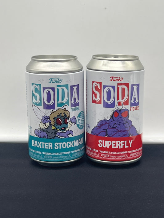 Auction Lot 64: Funko Soda Lot of 2 Baxter Stockman Superfly