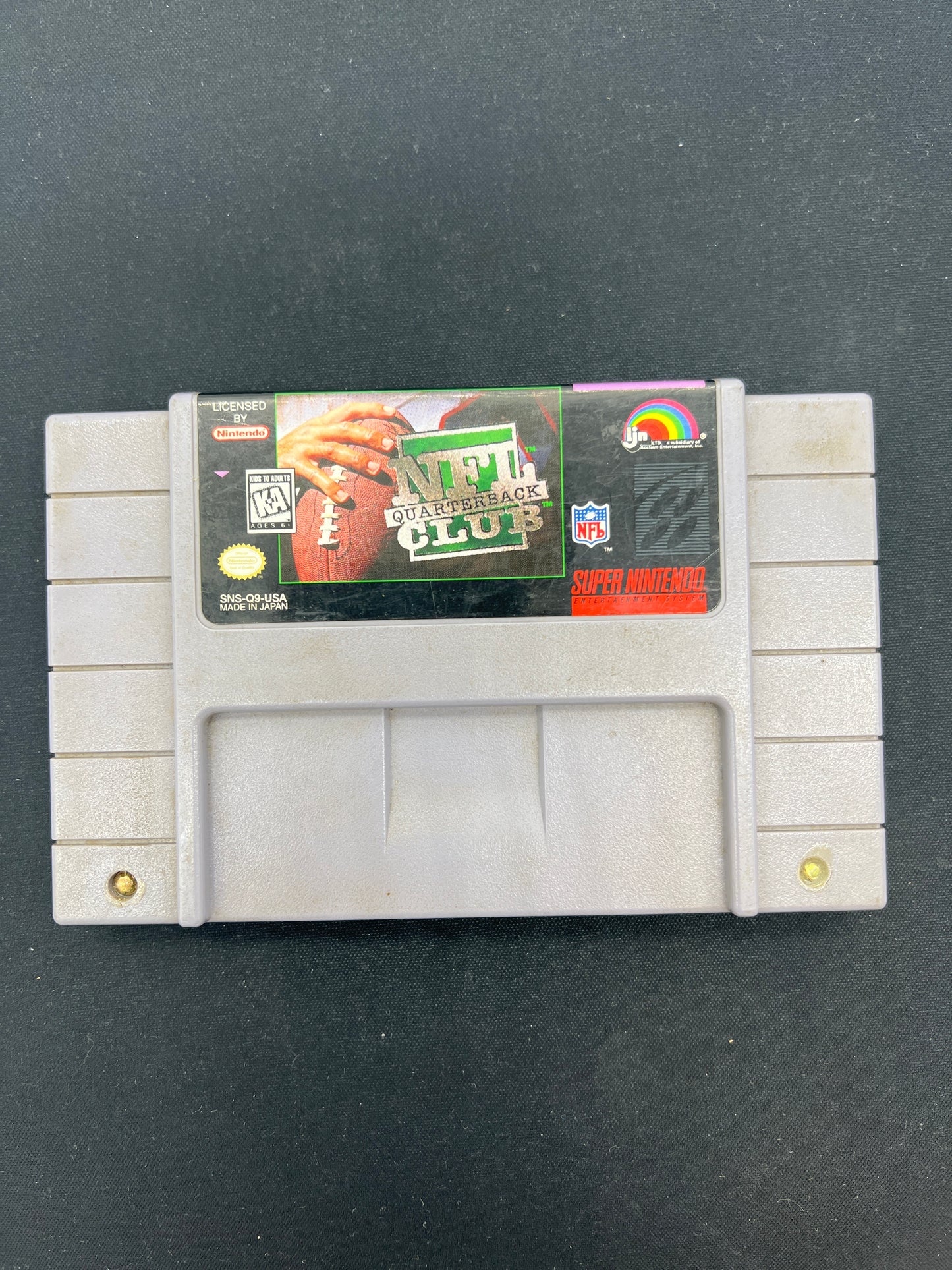 Auction Lot 97: SNES Video Game NFL Quarterback Club Loose