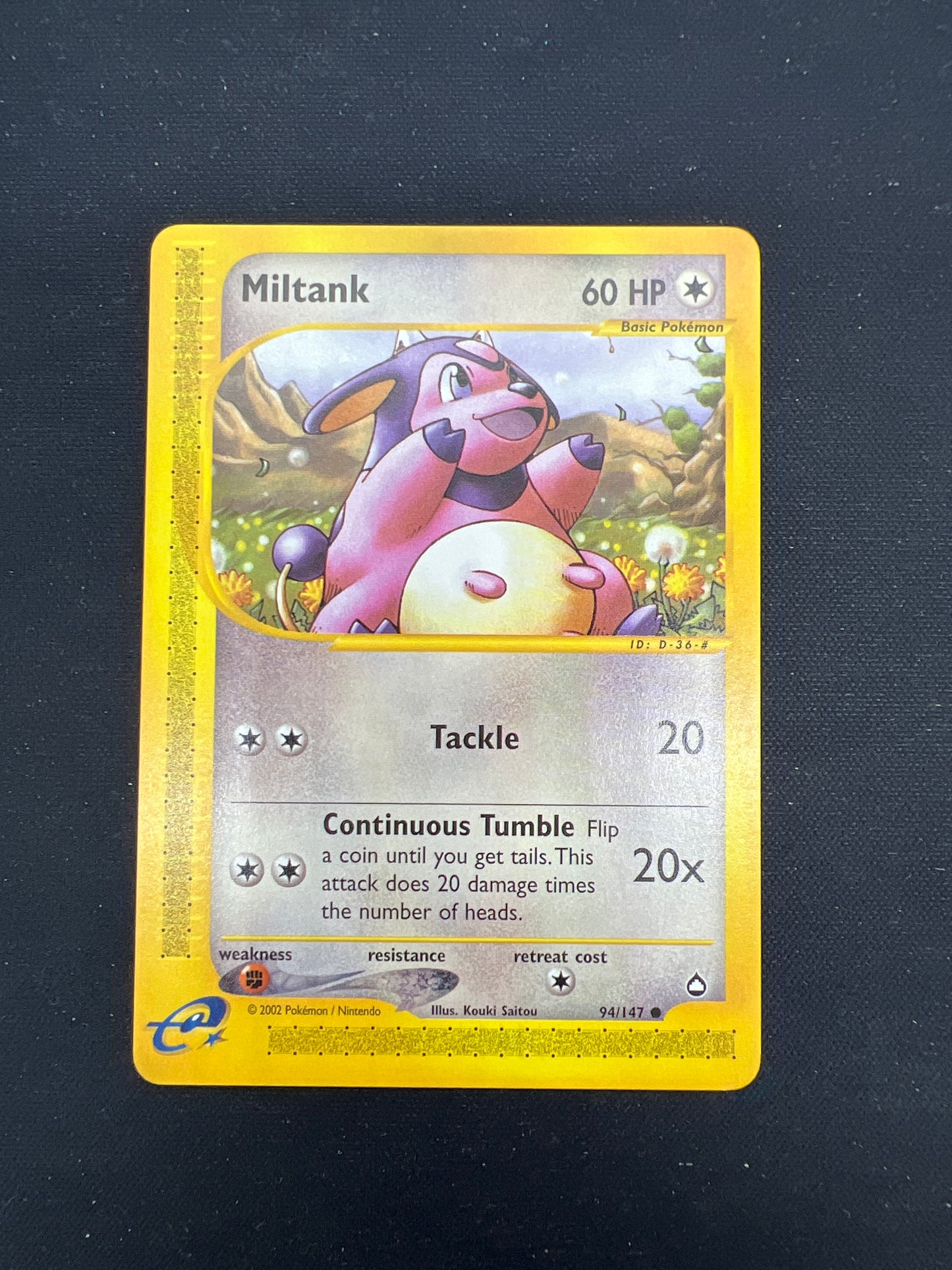 Auction Lot 144: Pokemon Cards Miltank Aquapolis Conditions Vary