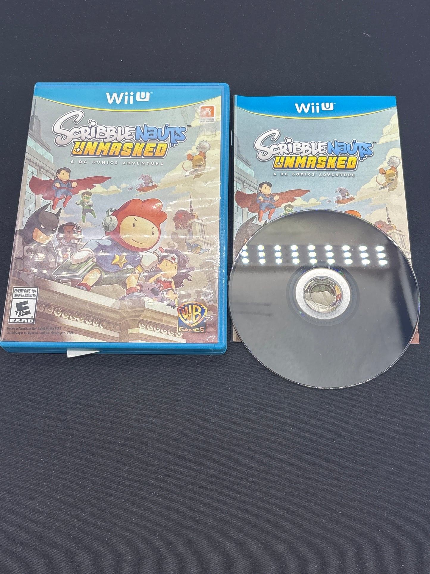 Auction Lot 143: Nintendo WiiU Video Game Scribblenauts Unmasked with DC Comic Adventures CIB