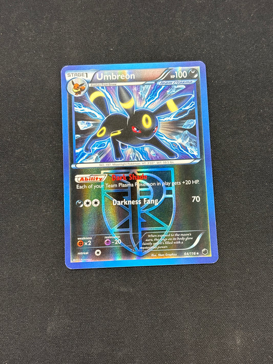 Auction Lot 4: Umbreon Reverse Holo Rare Pokemon Plasma Freeze Card Conditions Vary