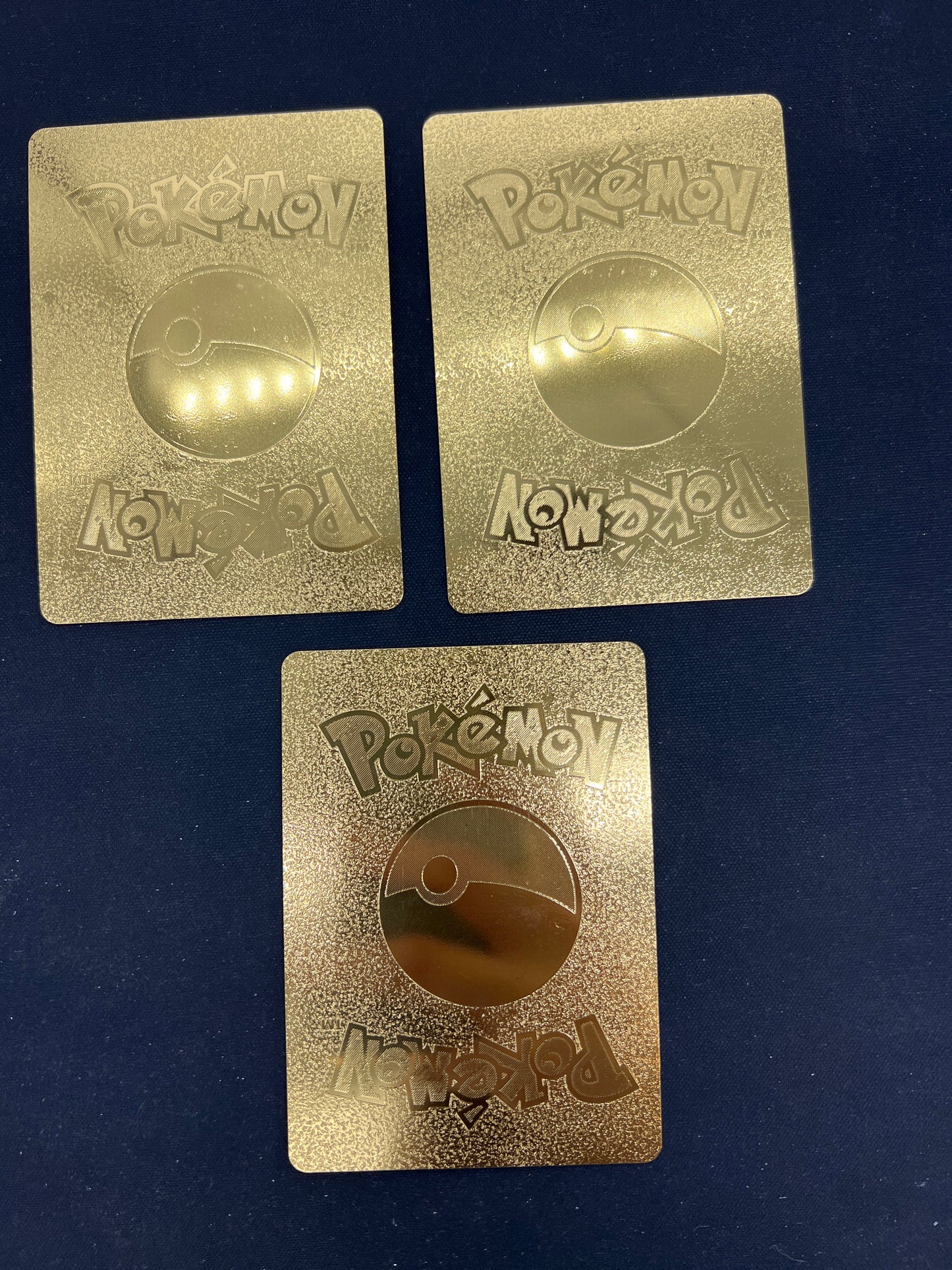 Auction Lot 303: Pokemon Cards CUSTOM Lot of 3 Assorted Gold Conditions Vary