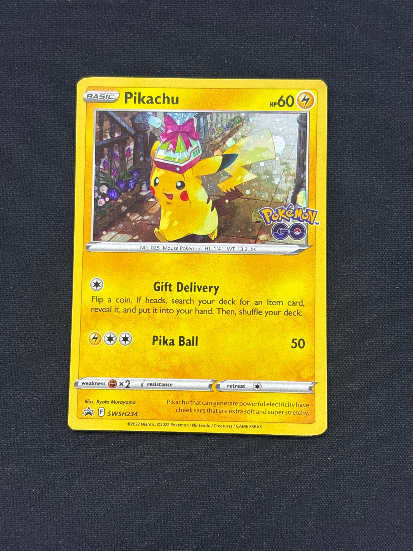 Auction Lot 263: Pikachu Pokemon Go Promo Conditions Vary