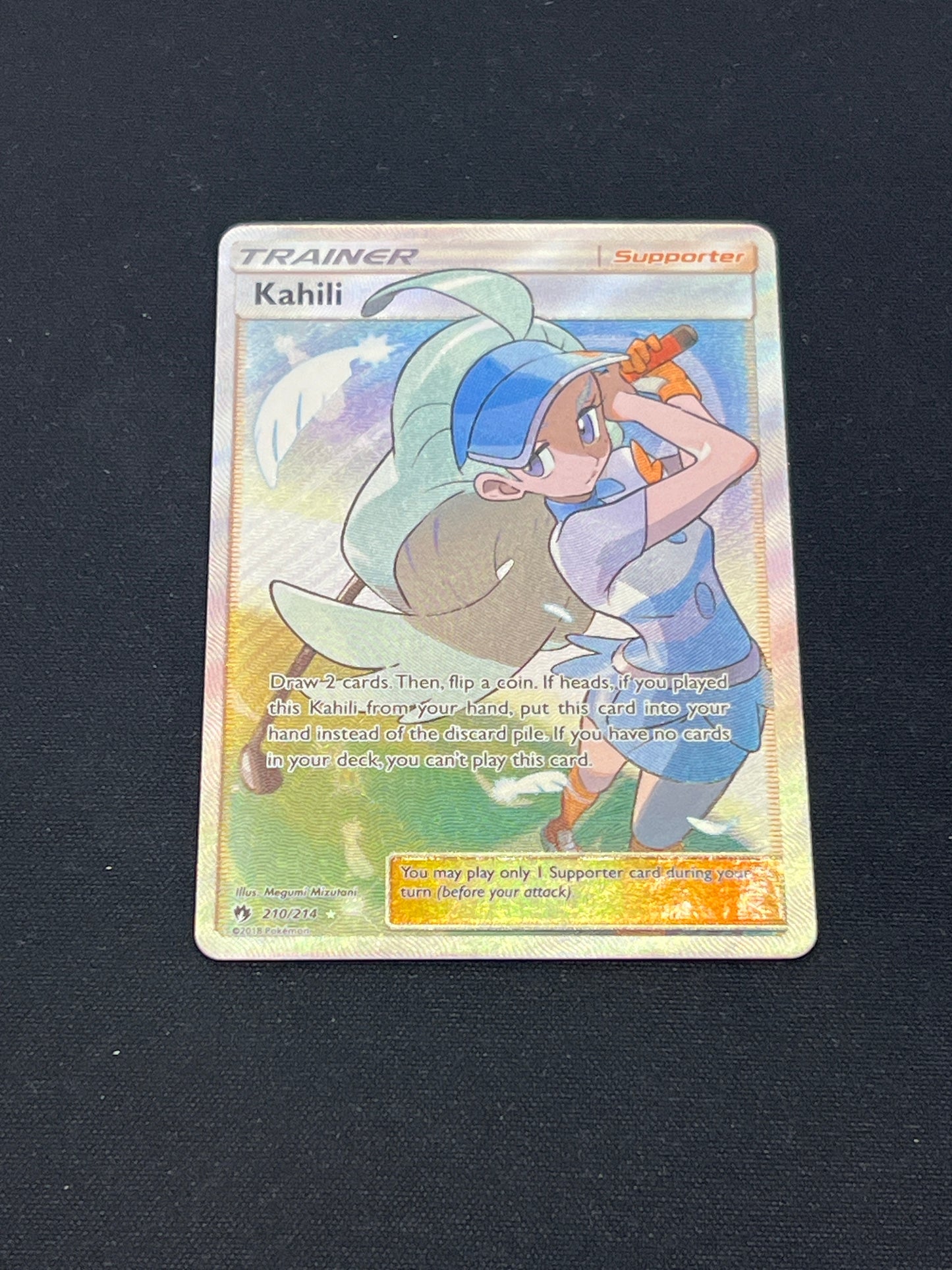 Auction Lot 243: Pokemon Cards Kahili Full Art Lost Thunder Condition Vary