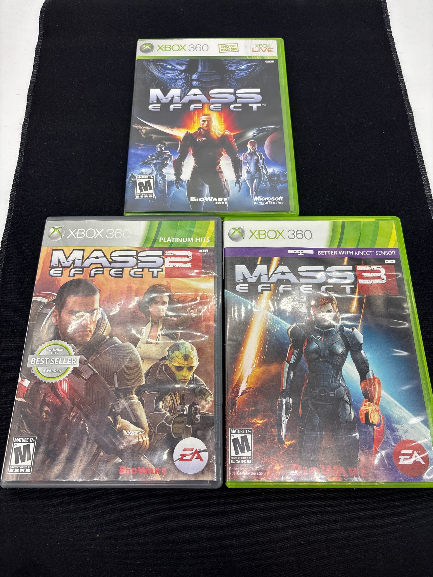 Auction Lot 101: XBOX 360 Video Game Lot of 3 Mass Effect Series