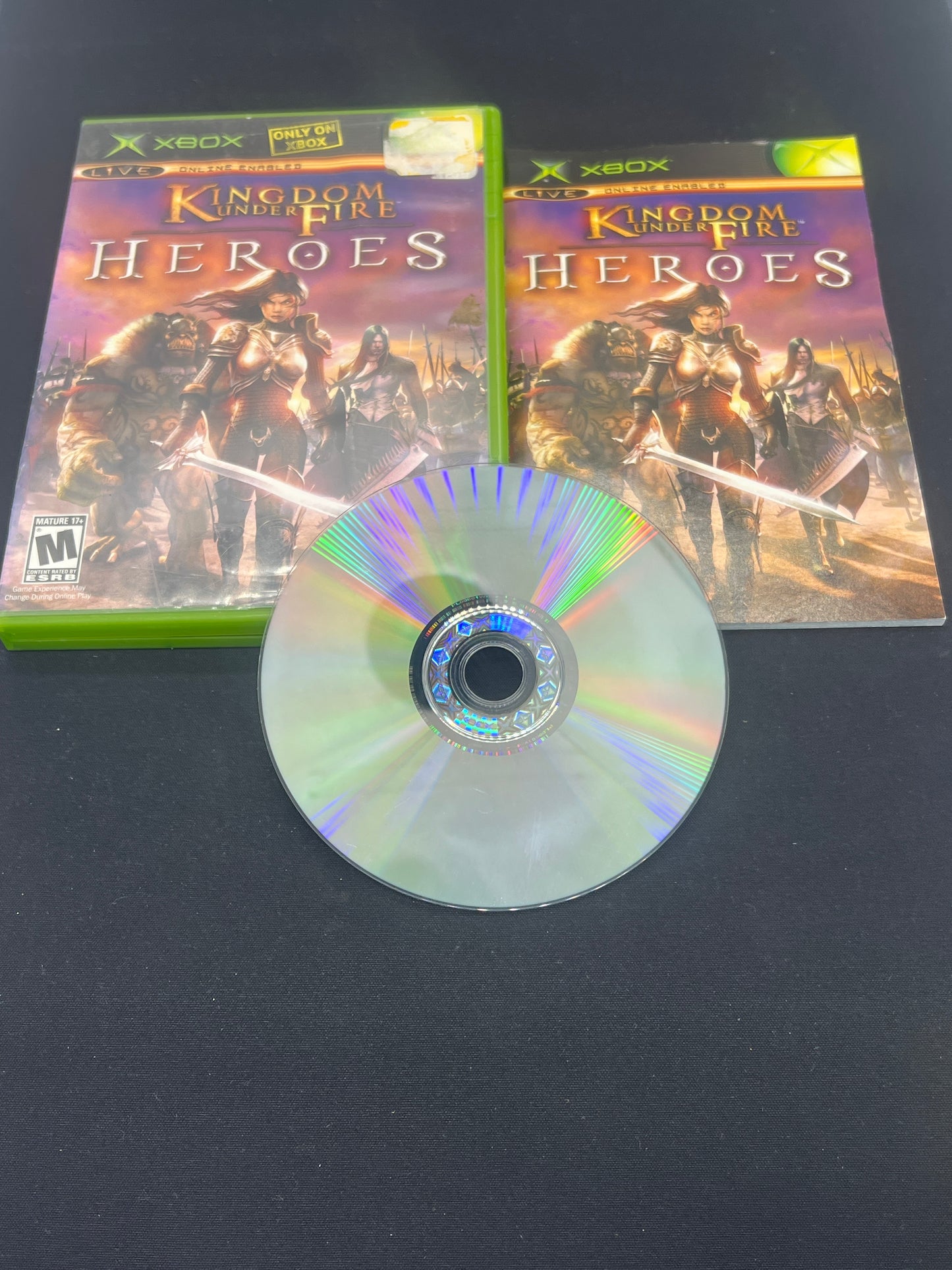Auction Lot 98: XBOX Video Game Kingdom Under Fire Heroes CIB