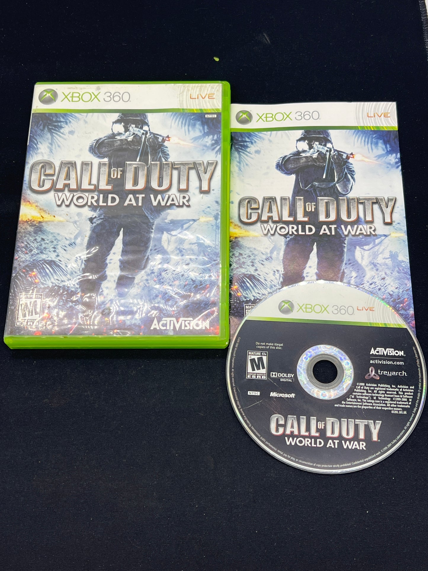 Auction Lot 186: XBOX 360 Call of Duty World At War CIB