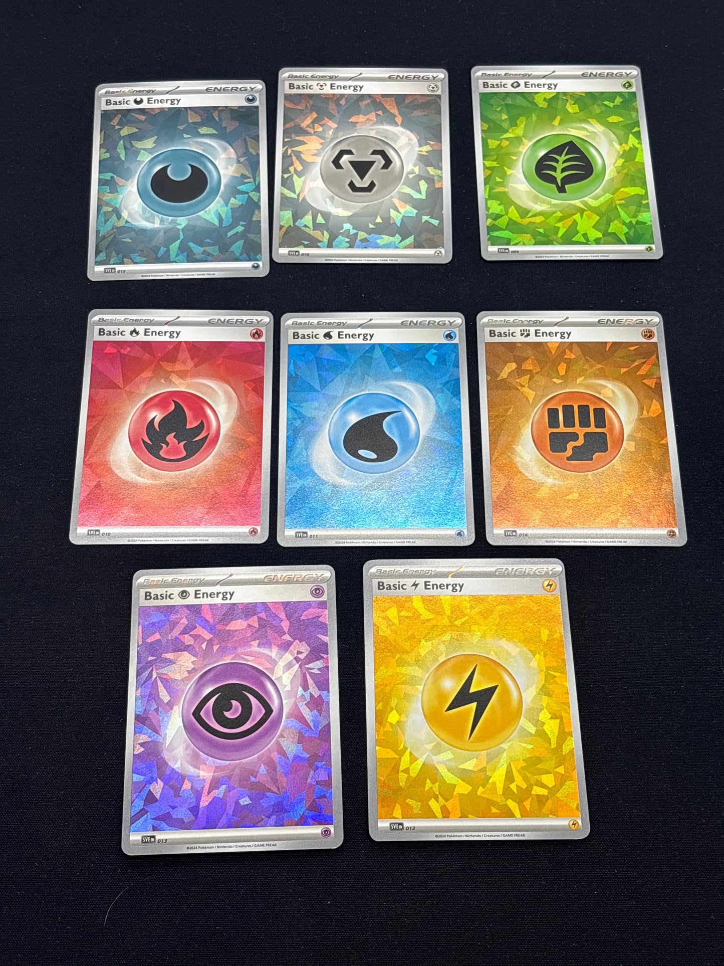 Auction Lot 152: Pokemon Cards Lot of 8 Cracked Ice Energy Holos Conditions Vary