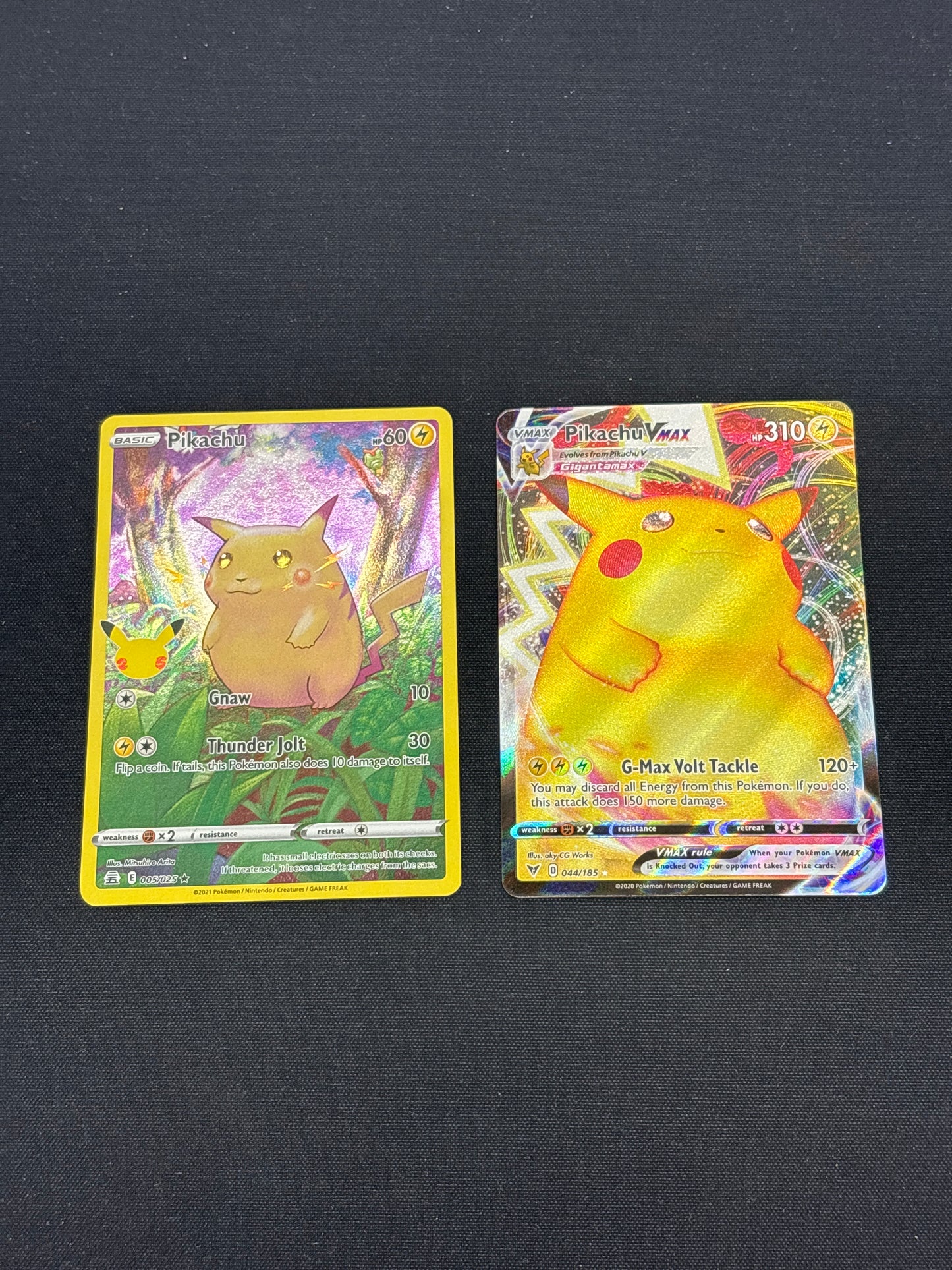 Auction Lot 457: Pokemon Cards Lot of 2 Pikachu Full Art Conditions Vary