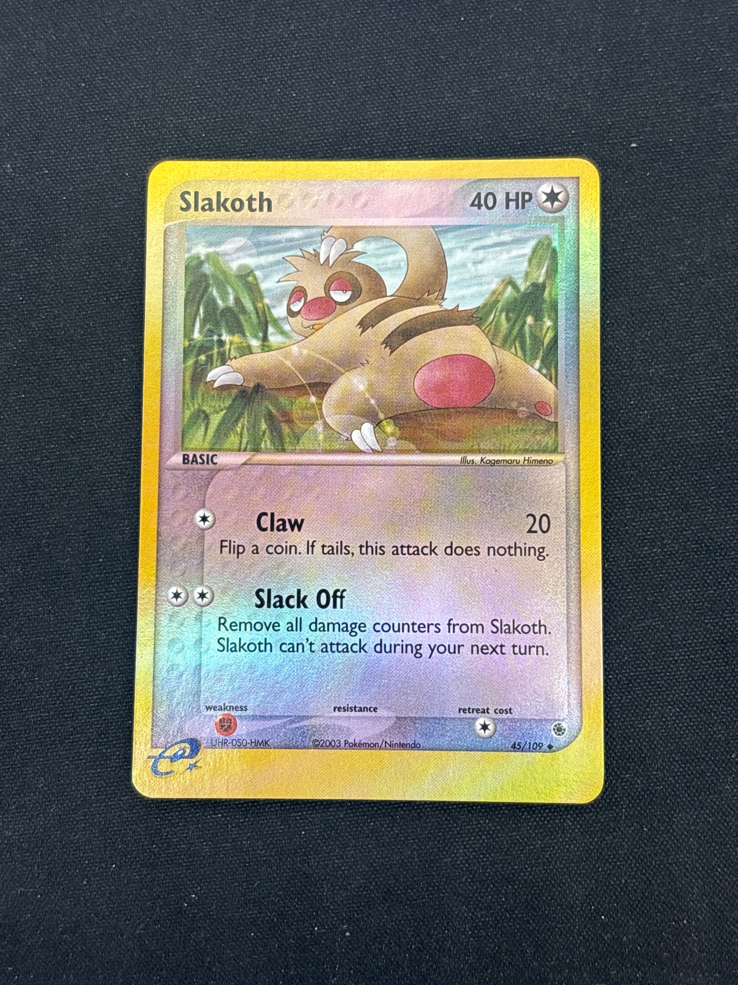 Auction Lot 261: Pokemon Cards EX Ruby Sapphire Slakoth Reverse Foil Condition Vary