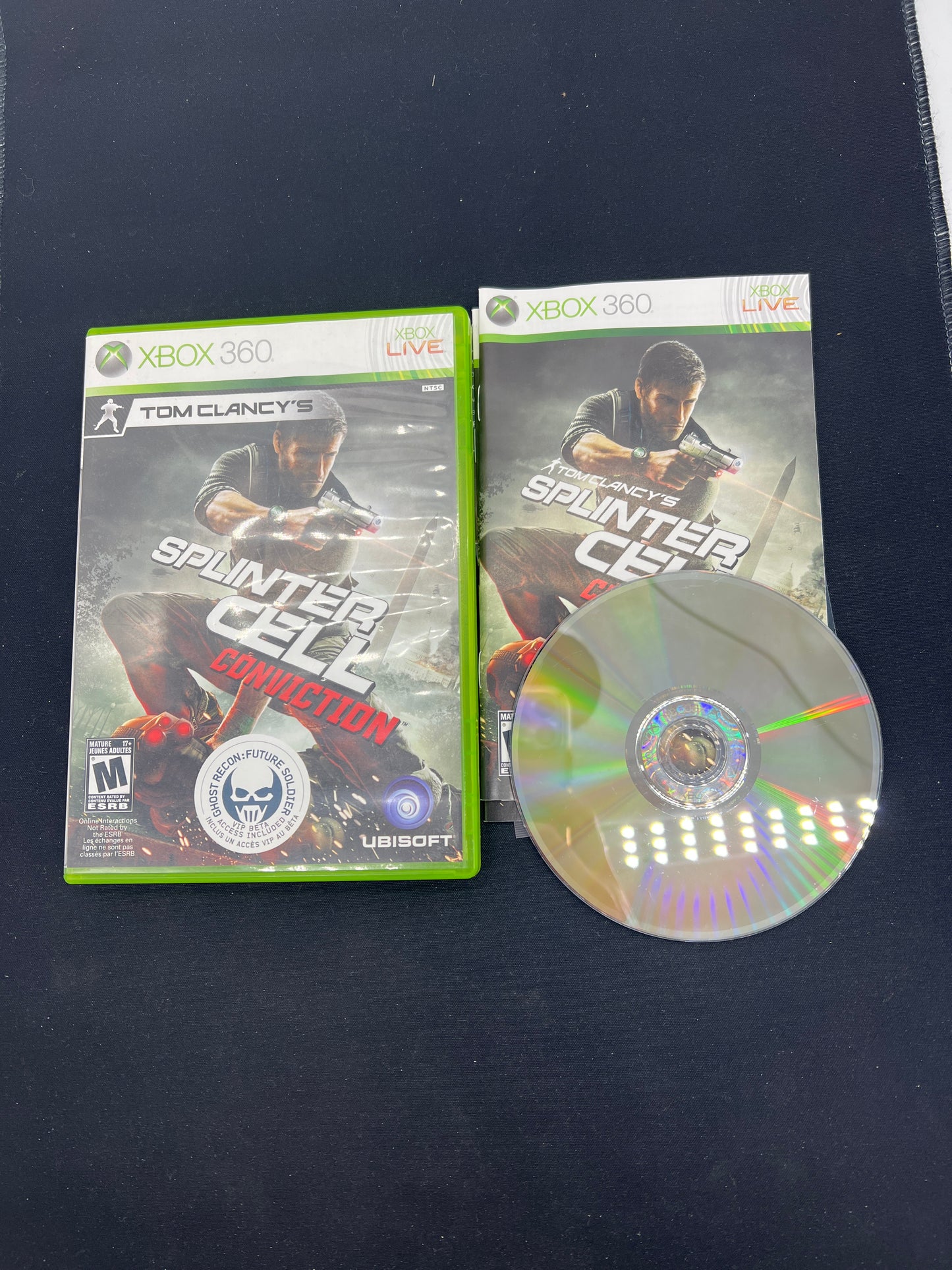 Auction Lot 92: XBOX 360 Tom Clancy's Splinter Cell Conviction CIB