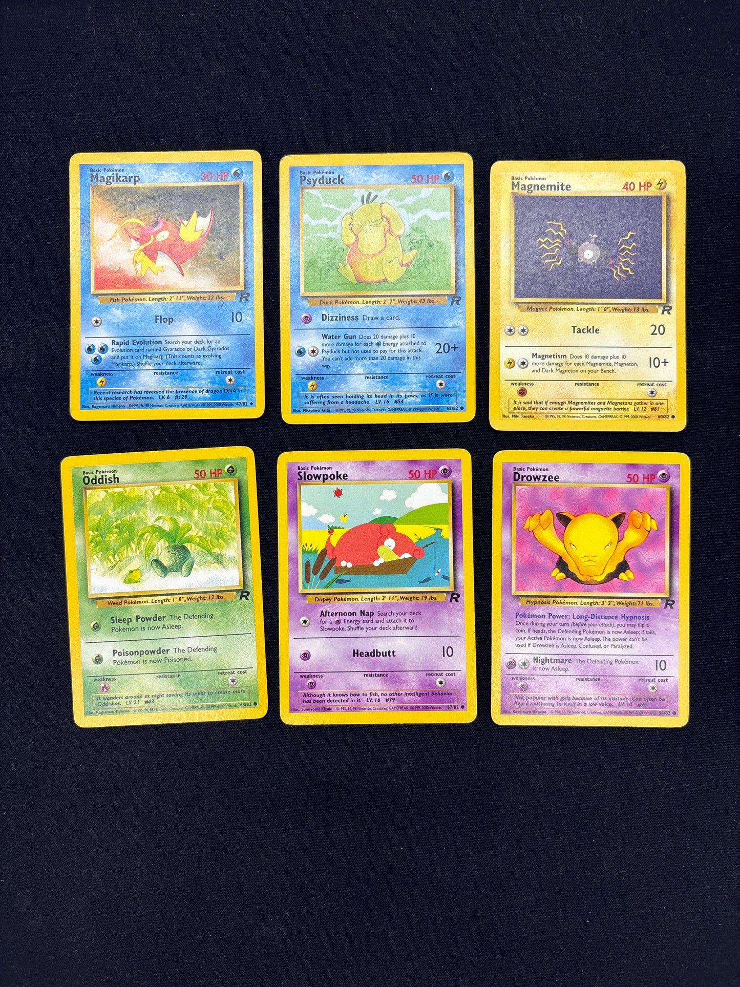 Auction Lot 37: Pokemon Team Rocket Card Lot Conditions Vary