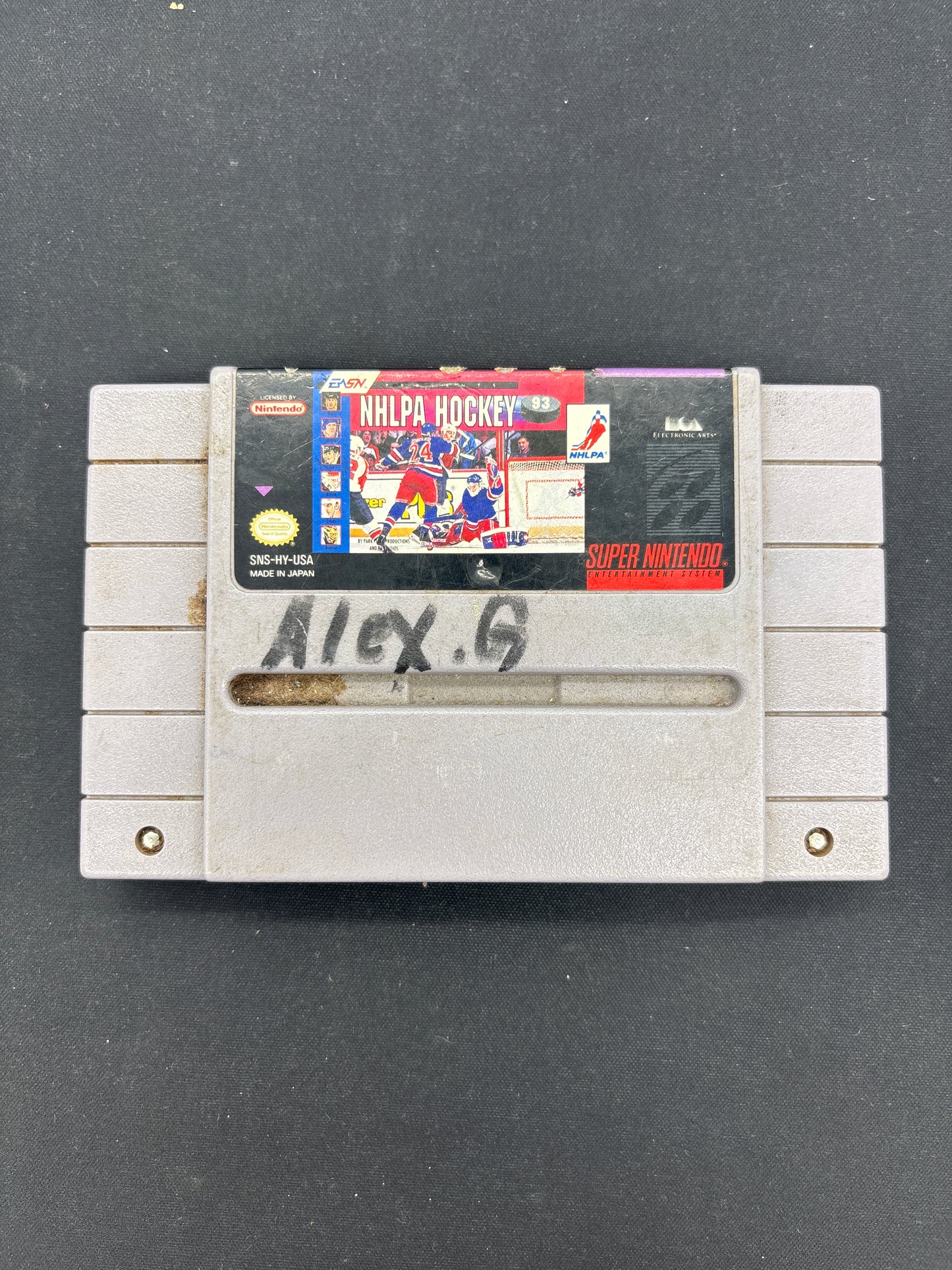 Auction Lot 88: SNES Video Game NHLPA Hockey Loose