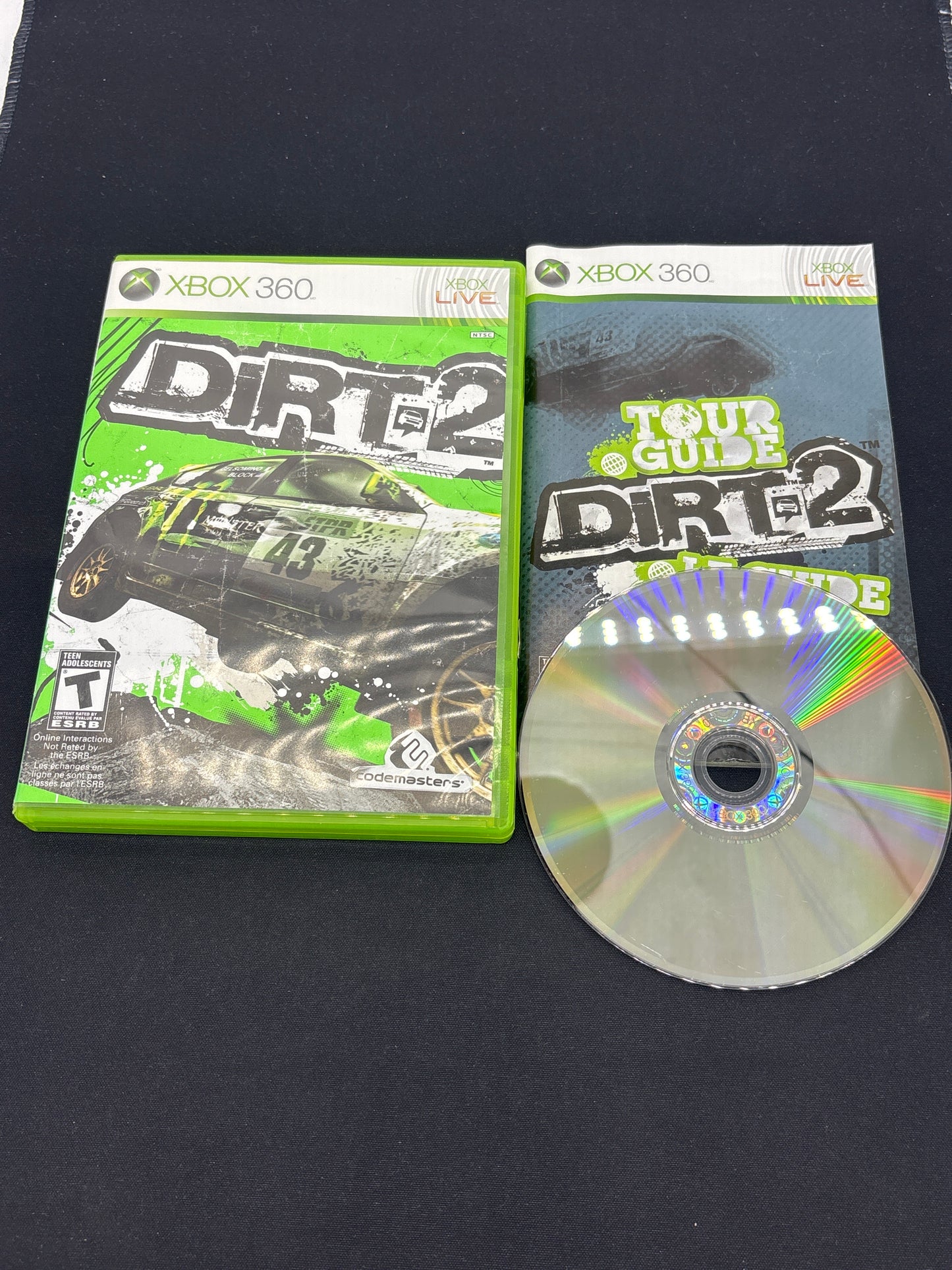Auction Lot 212: XBOX 360 Video Game Lot of 2 Dirt 2 Dirt 3 CIB