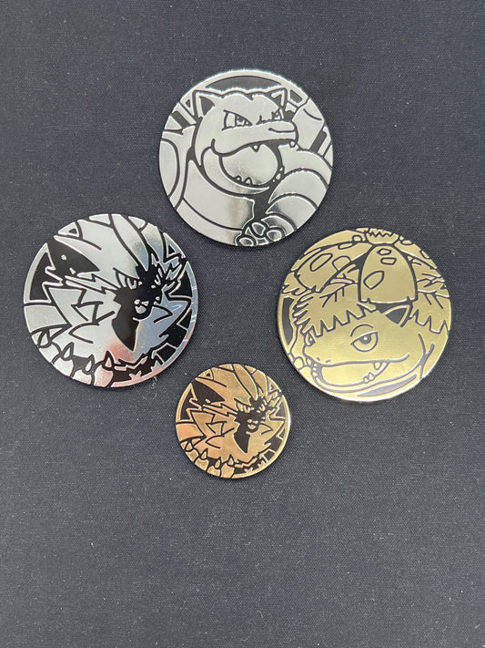 Auction Lot 367: Pokemon TCG Lot of 4 Assorted Coins
