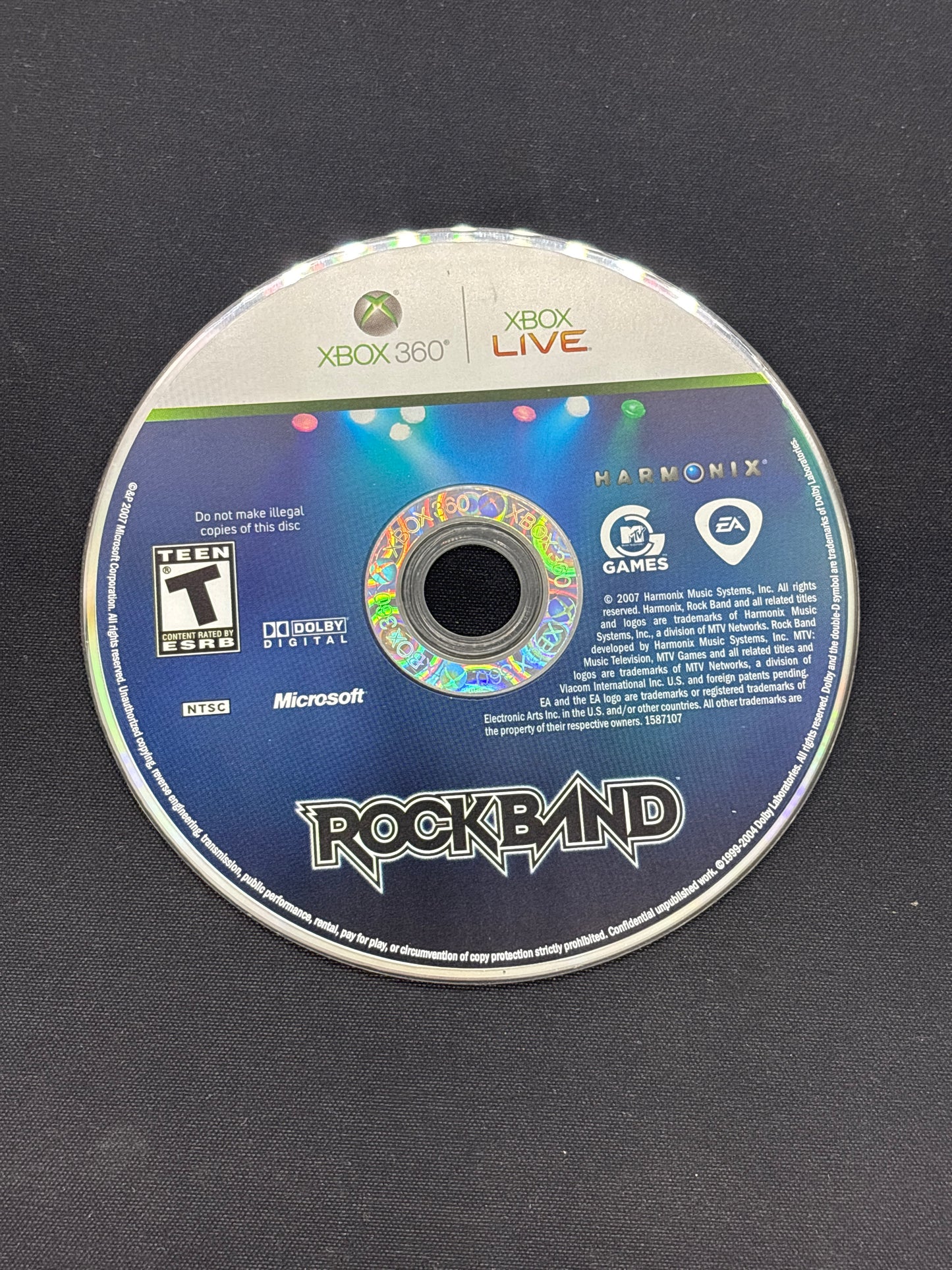 Auction Lot 145: Rockband XBOX 360 Video Game Loose