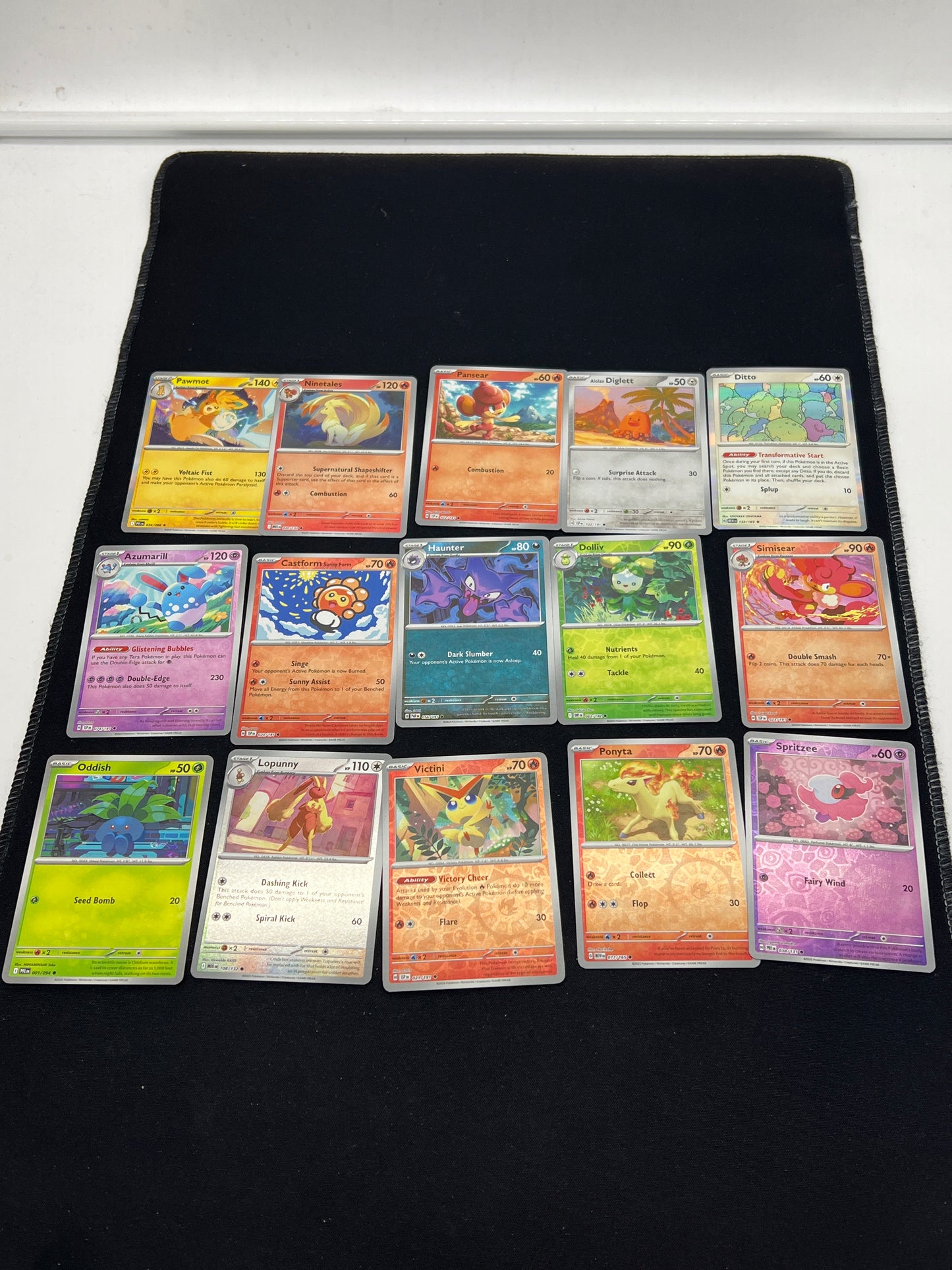 Auction Lot 149: Pokemon Cards Assorted Lot of 15 SV Reverse Holos and Holo Rares Conditions Vary