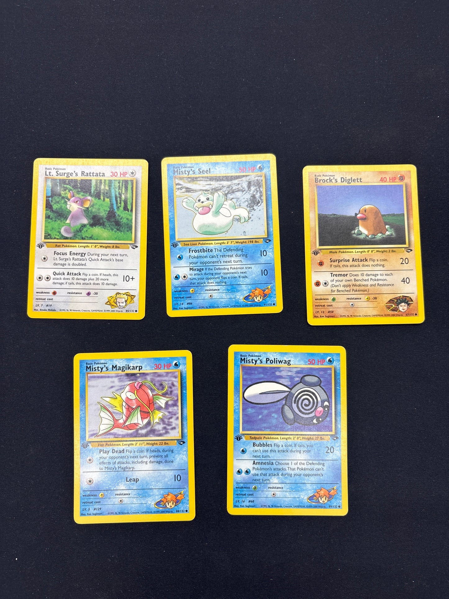 Auction Lot 83: Pokemon 1st Edition Gym Challenge Card Lot Conditions Vary
