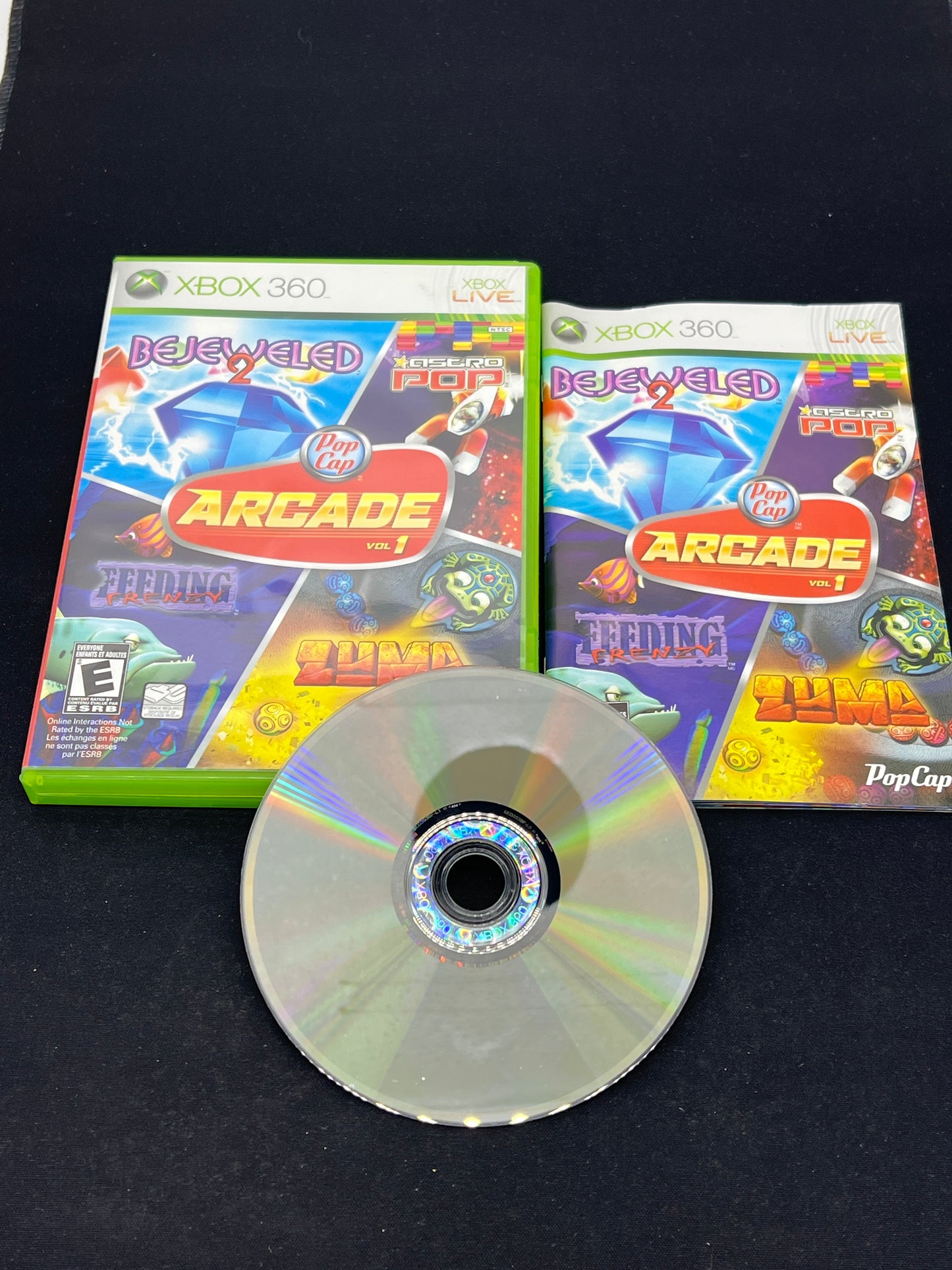 Auction Lot 17: XBOX 360 Video Game Pop Cap Arcade CIB