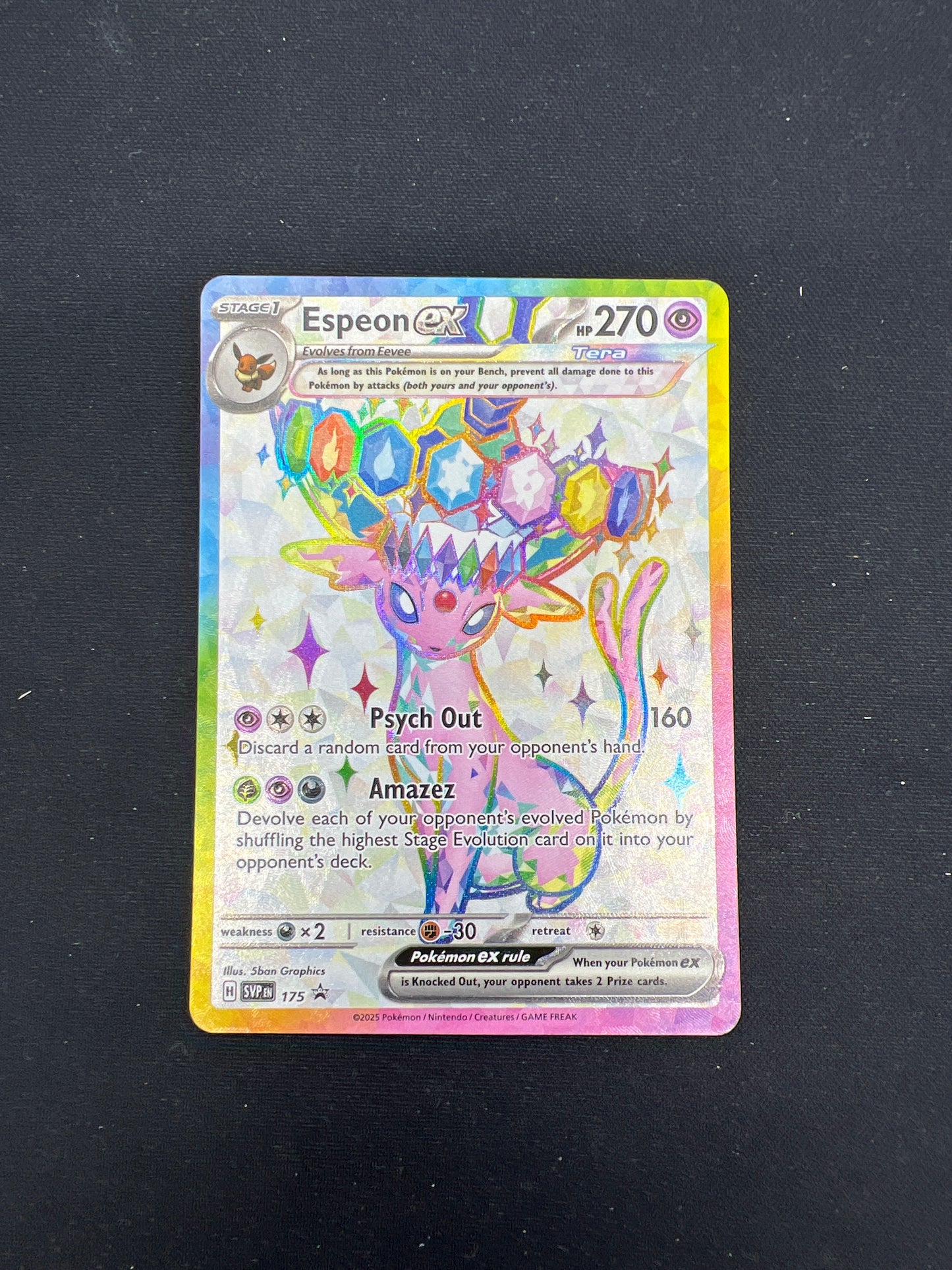Auction Lot 207: Pokemon Cards Espeon EX Full Art SV Promo Conditions Vary
